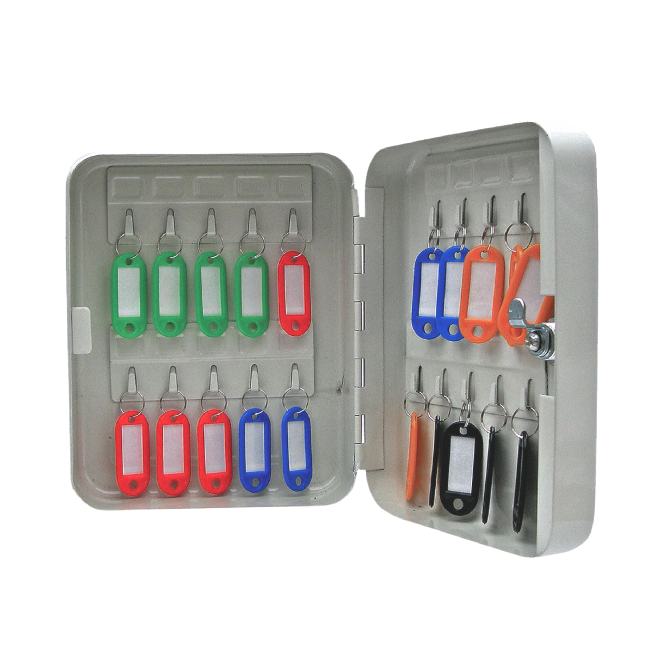 20 Key Capacity Lockable & Wall Mountable Key Cabinet, White