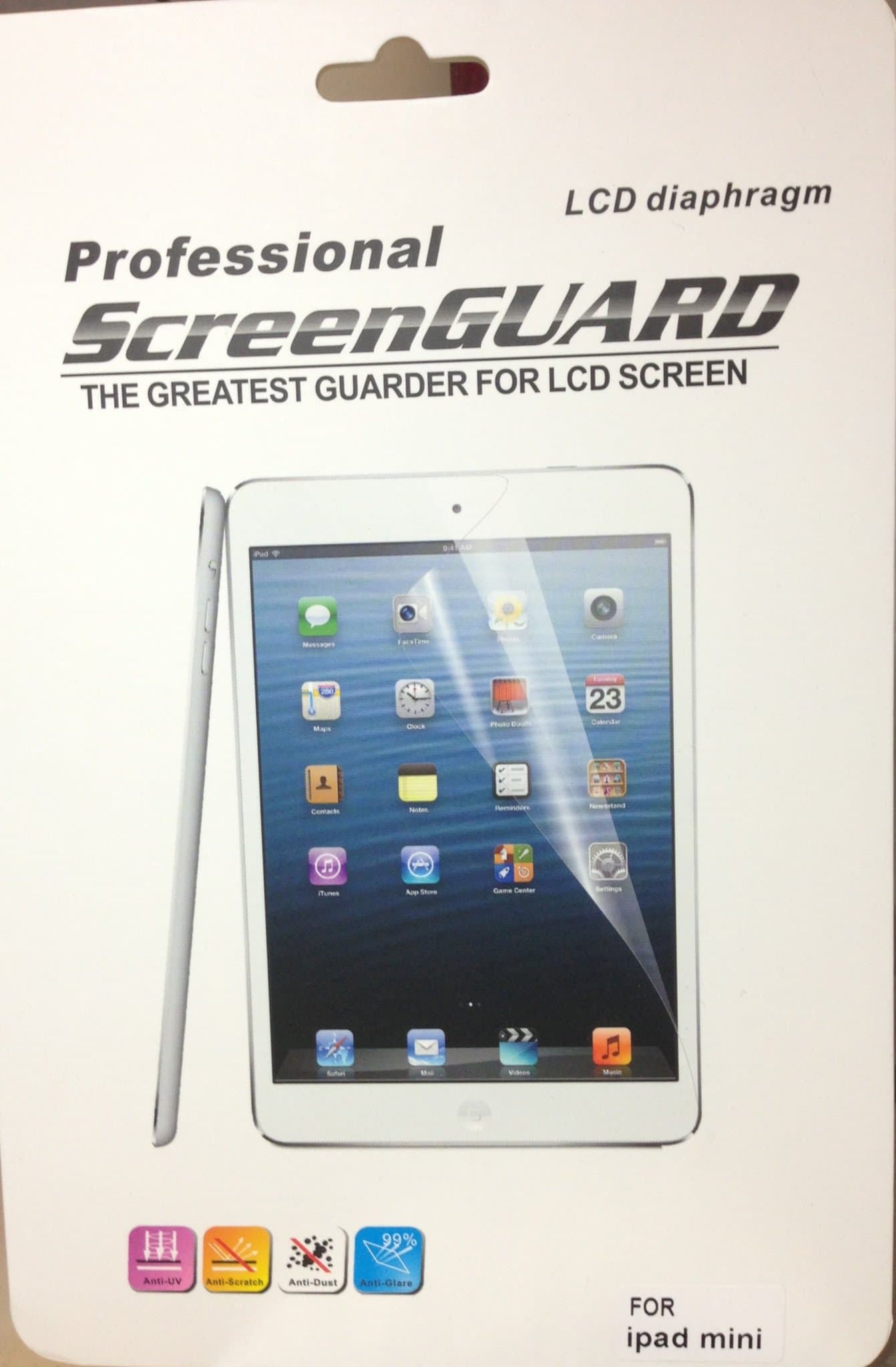 Clear LCD Professional Screen Guard Ipad Mini Screen Protector