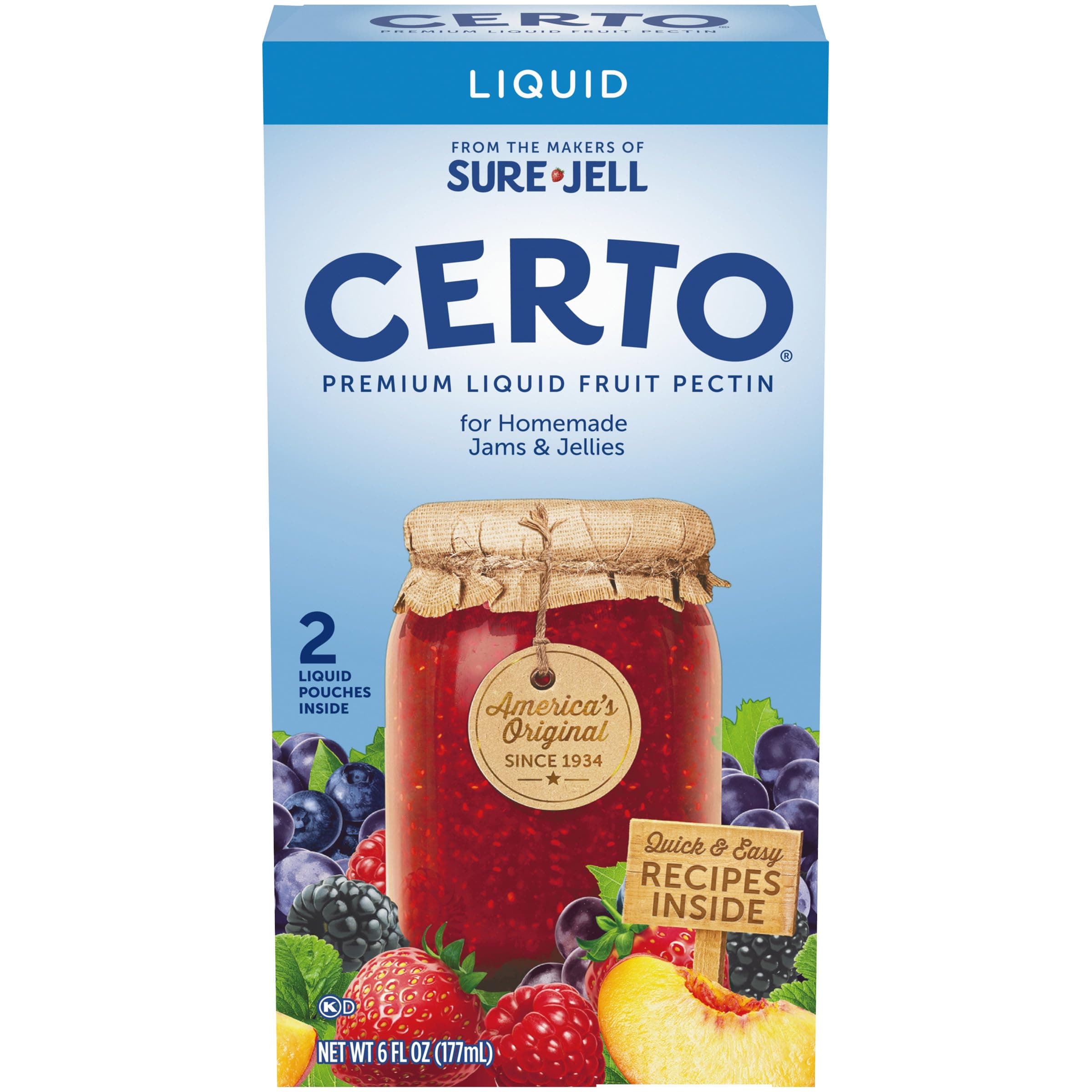 Certo Premium Liquid Fruit Pectin (6 fl oz Box)