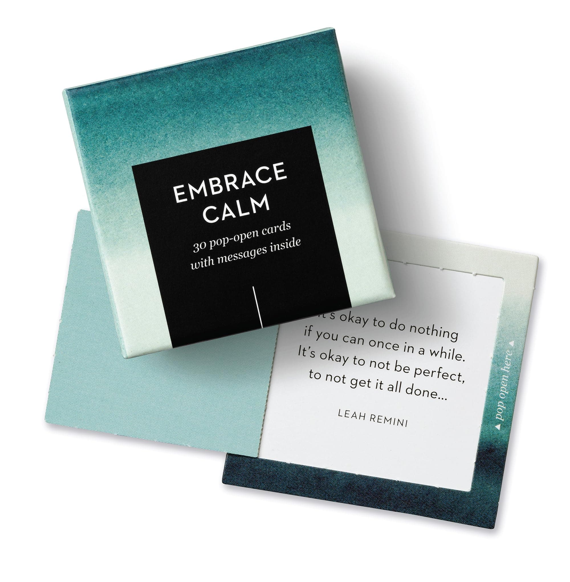 Compendium ThoughtFulls Pop-Open Cards – Embrace Calm – 30 Pop-Open Cards, Each with a Different Inspiring Message Inside