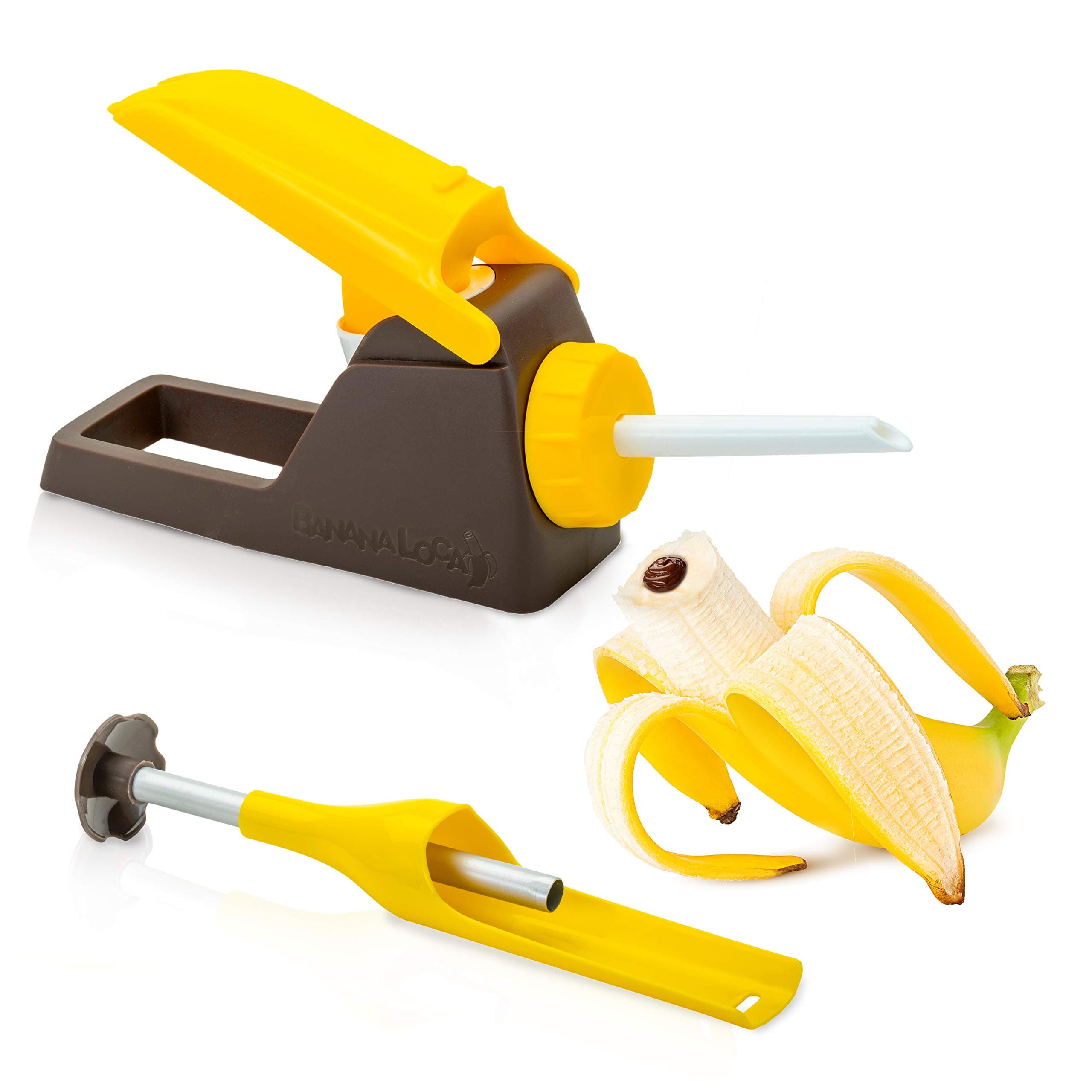 Kitchen Gadget - Core & Fill A Banana While Still In Its Peel