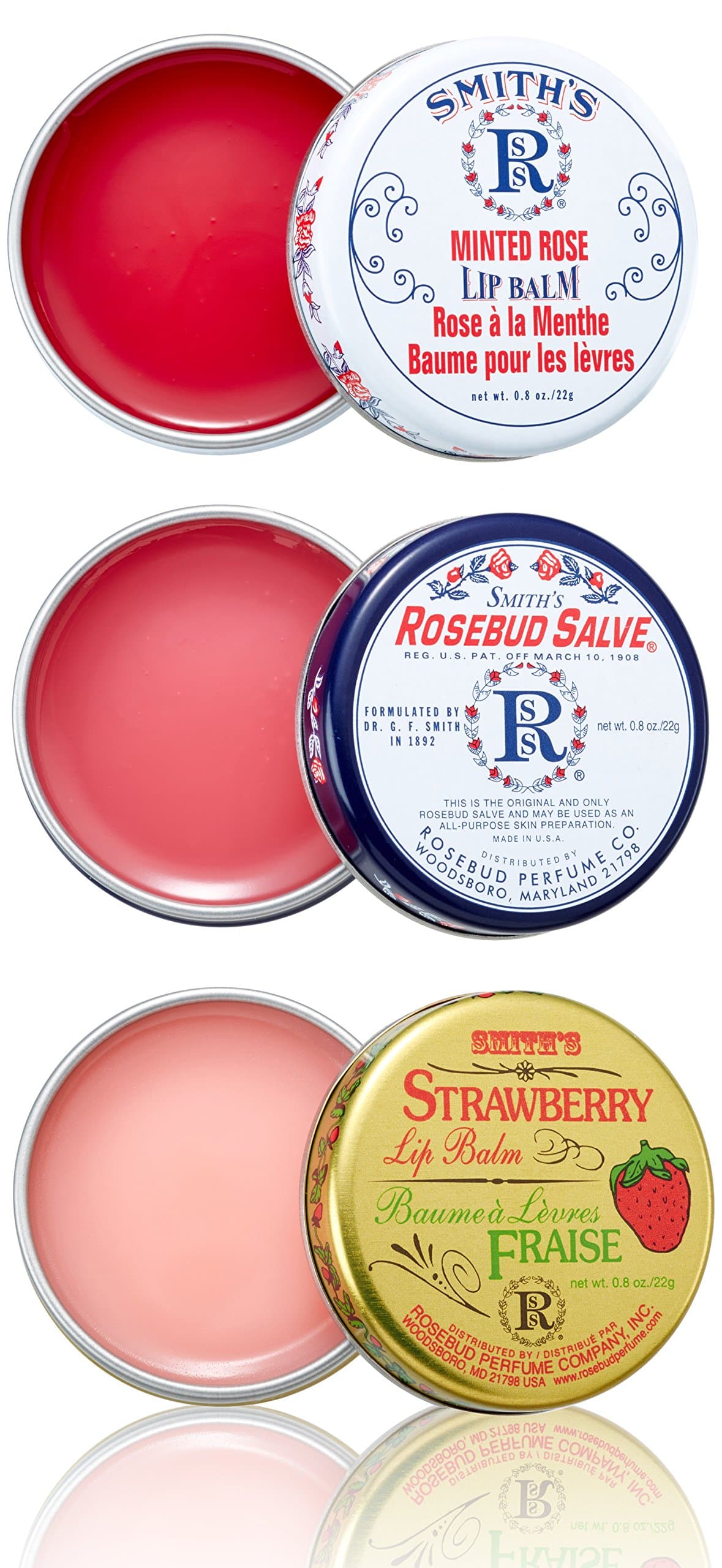 Smith's Rosebud Salve Lavish Layers of Lip Balm