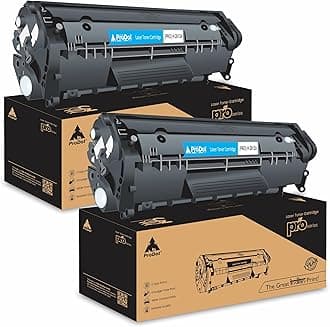 ProDot 12A Toner Cartridge Replaces HP Q2612A Canon 303/703/FX-9/FX-10 Compatible with HP 1010-1020/1022/1315-3030/M1005 Canon LBP2900/3000/L100 I 1500 Page Yield I 1 Year Warranty (2 PC)