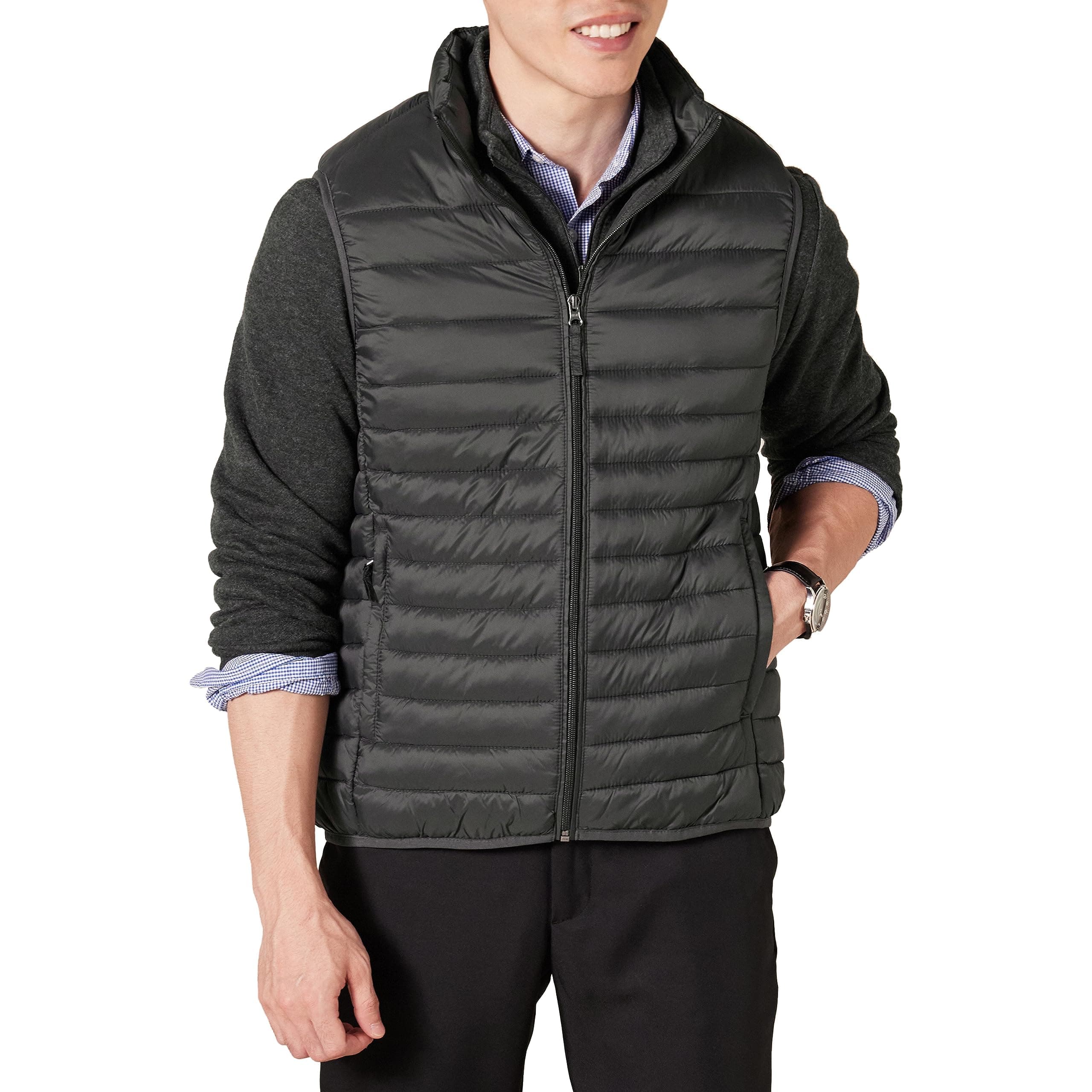 Amazon EssentialsMen's Lightweight Water-Resistant Packable Puffer Gilet