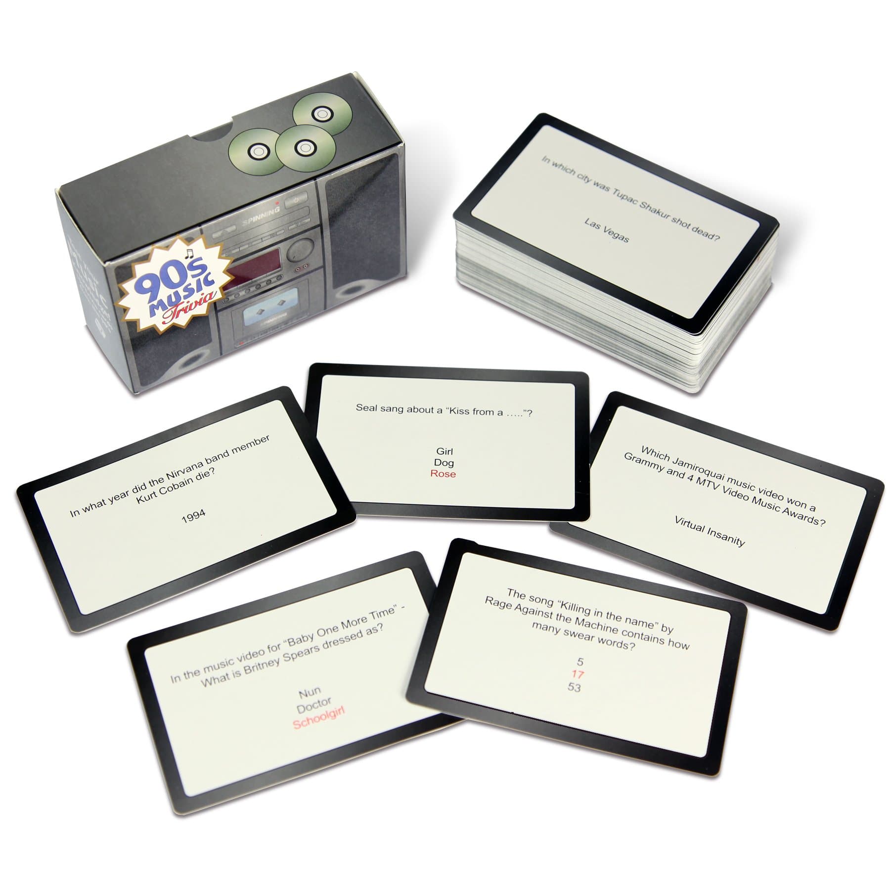 Gift RepublicSpinning Hat 90's Music Trivia