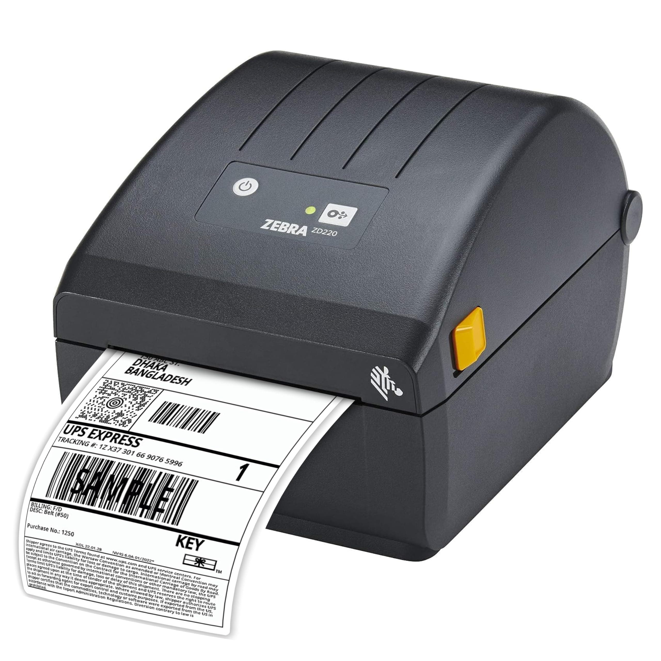 – Zebra Direct Thermal Printer ZD220-4 Inch Desktop Printer - USB connectivity - Suitable for Logistics, Light Manufacturing, Retail and Healthcare Applications
