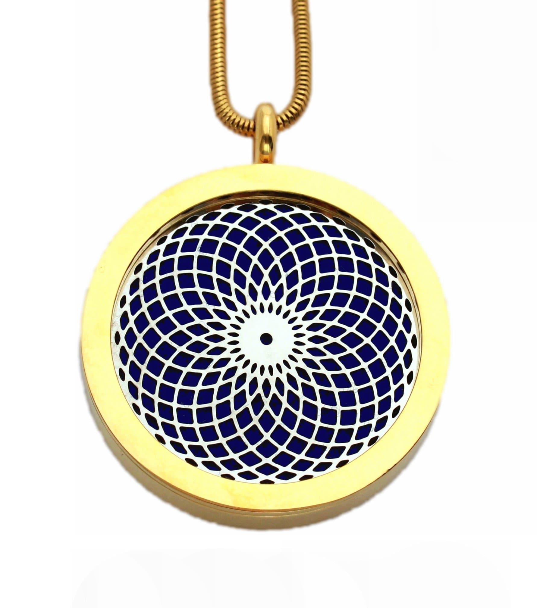 Torus Vortex and Metatron Aroma Therapy Double Sided Pendant