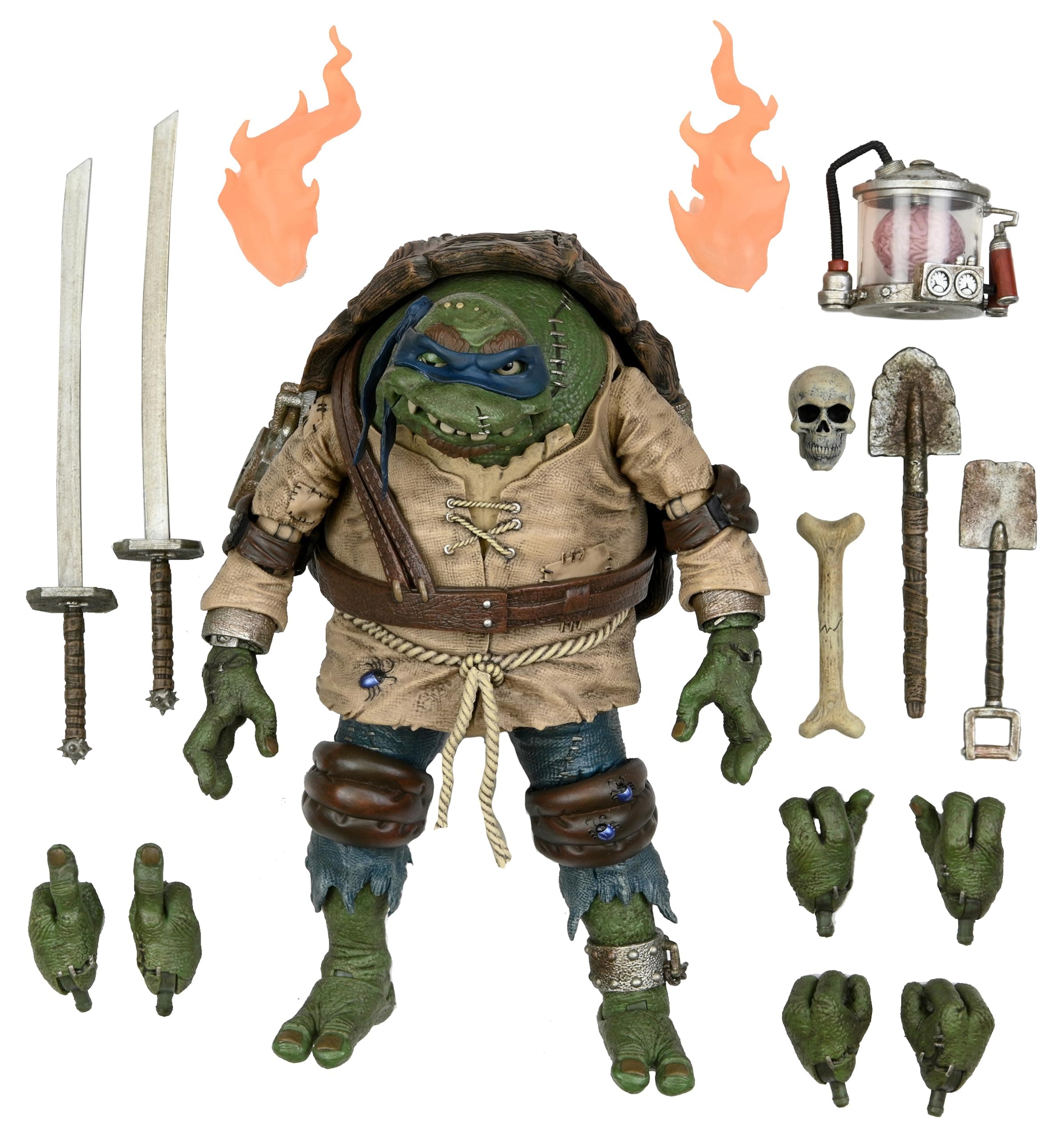 Universal Monsters vs TMNT Leonardo As Hunchback Ult 7 Action Figure