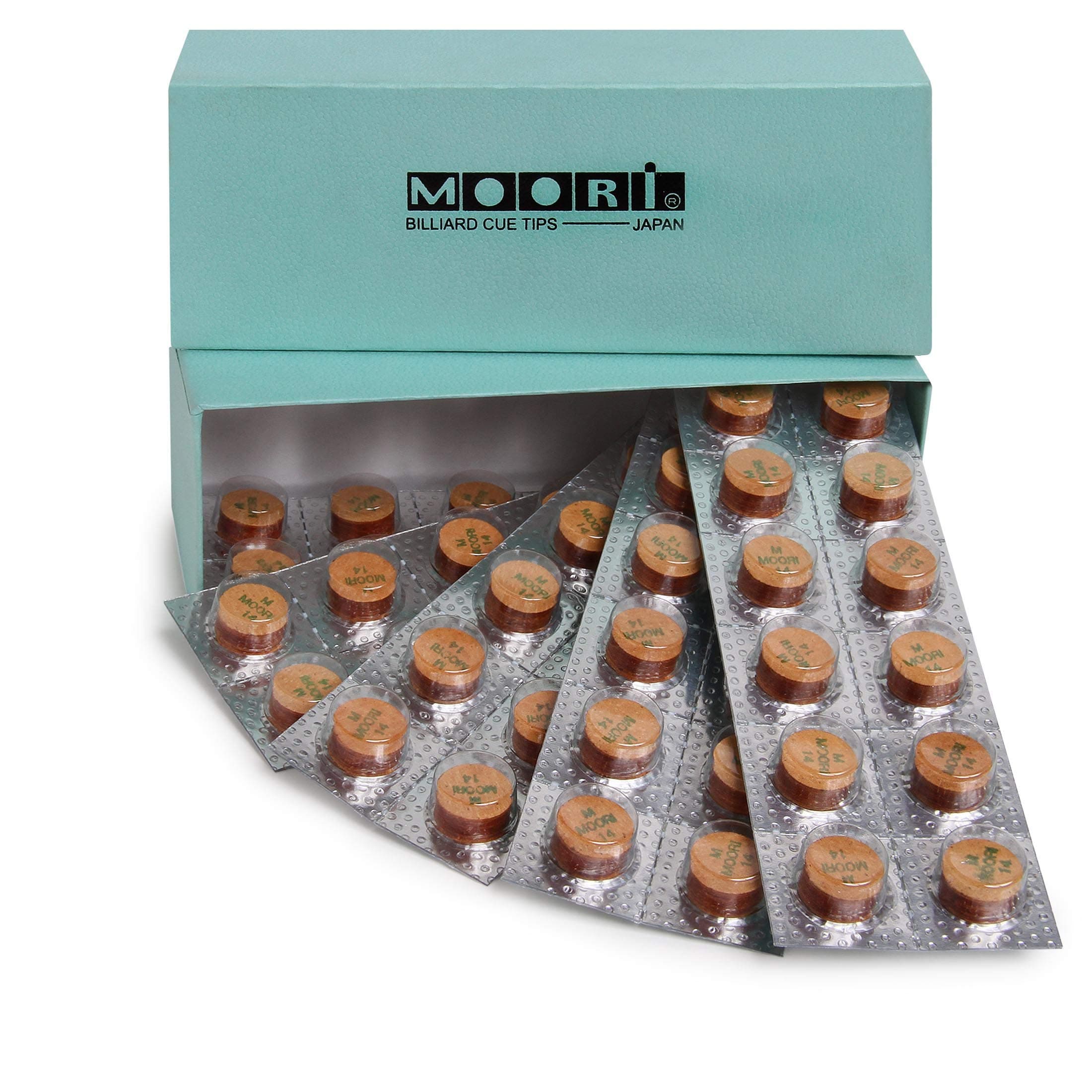 Moori IV Laminated Pool Billiard CUE TIP - Medium (14 mm)