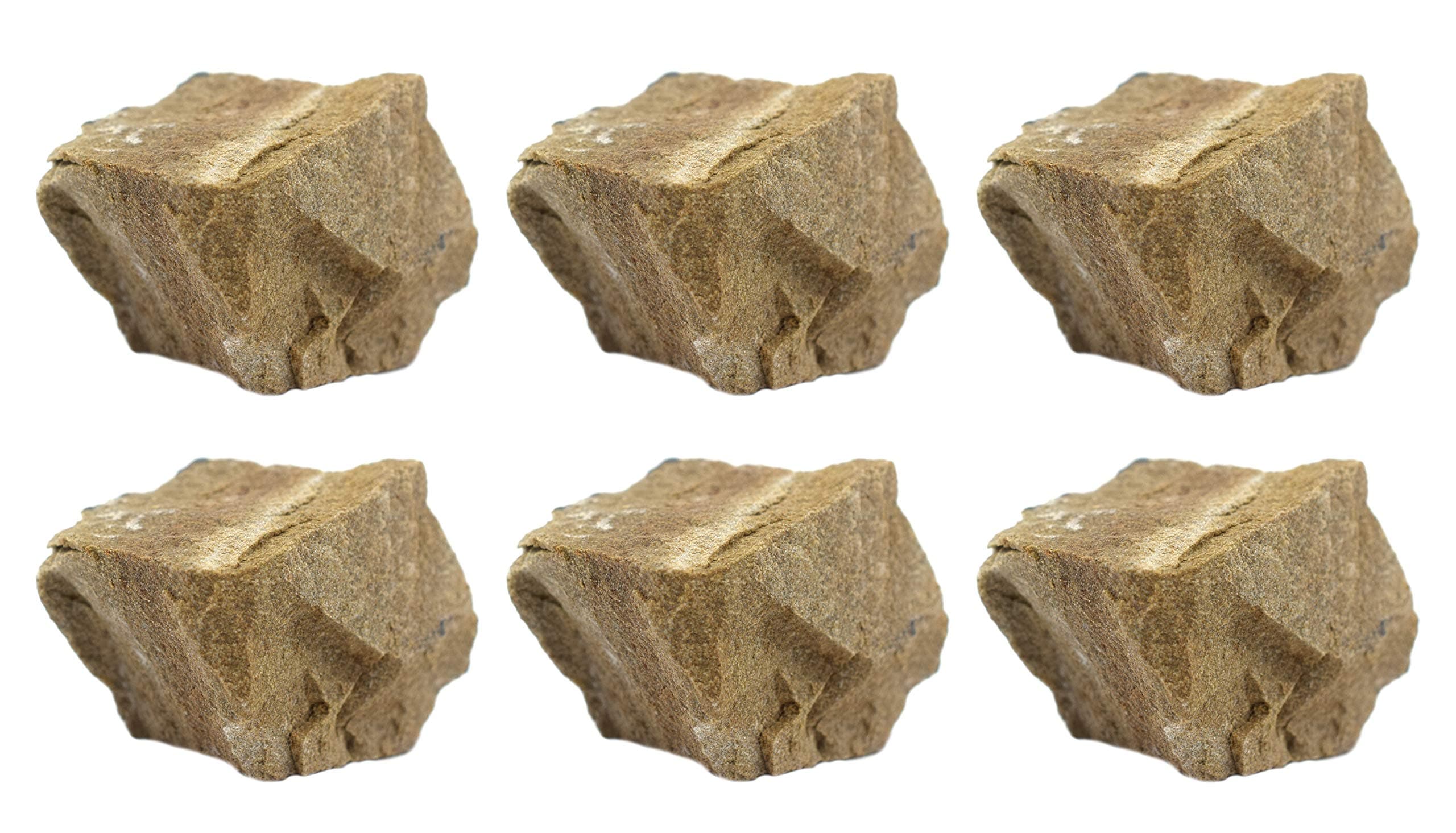 EISCO 6PK Raw White Sandstone, Sedimentary Rock Specimens - Approx. 1" - Geologist Selected & Hand Processed - Great for Science Classrooms - Class Pack