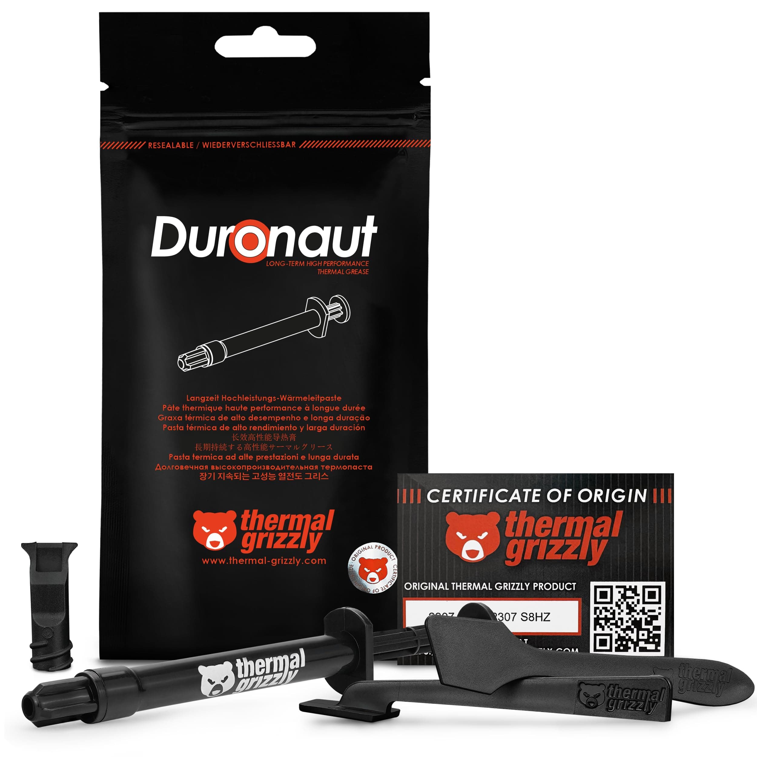 Duronaut - 2 Gram - Enhanced Durability & High Performance Thermal Paste - for Maximum Thermal Conductivity While Overclocking CPU/GPU/PS4/PS5/Xbox