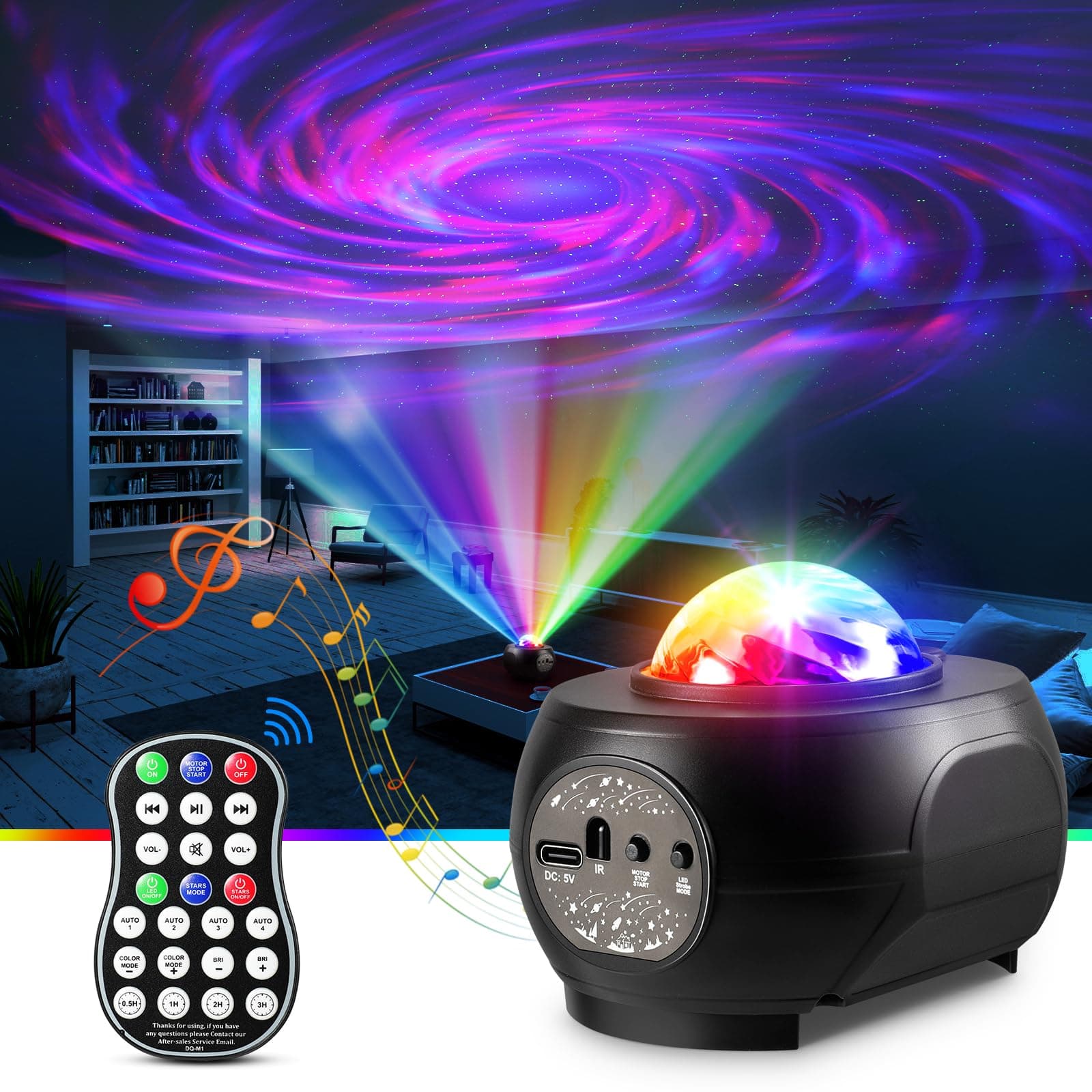 App Controlled & Blue-Tooth Nebula Starry Projector for Room,Galaxy Light Projector for Ceiling,Remote Timer Star Projector,Night Light for Kids,Teen Girl Adult Bedroom,Birthday Gift
