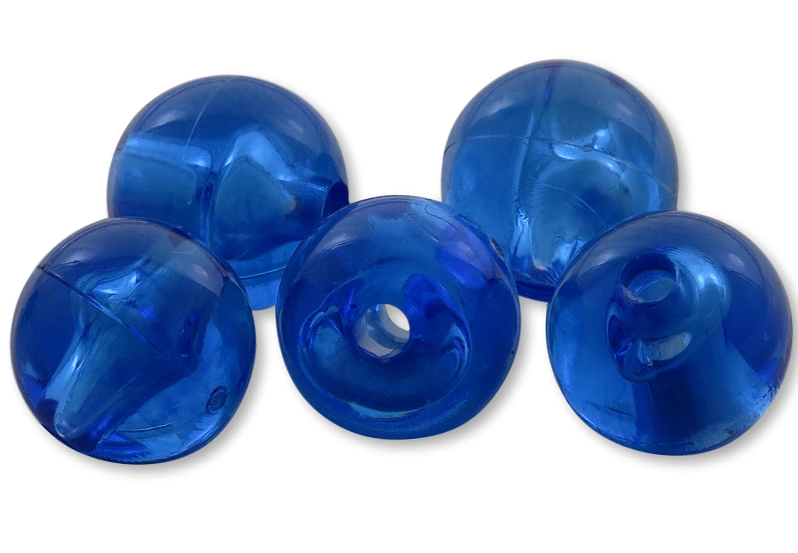 River Guide Supply Round Acrylic Plastic Beads - USA Made