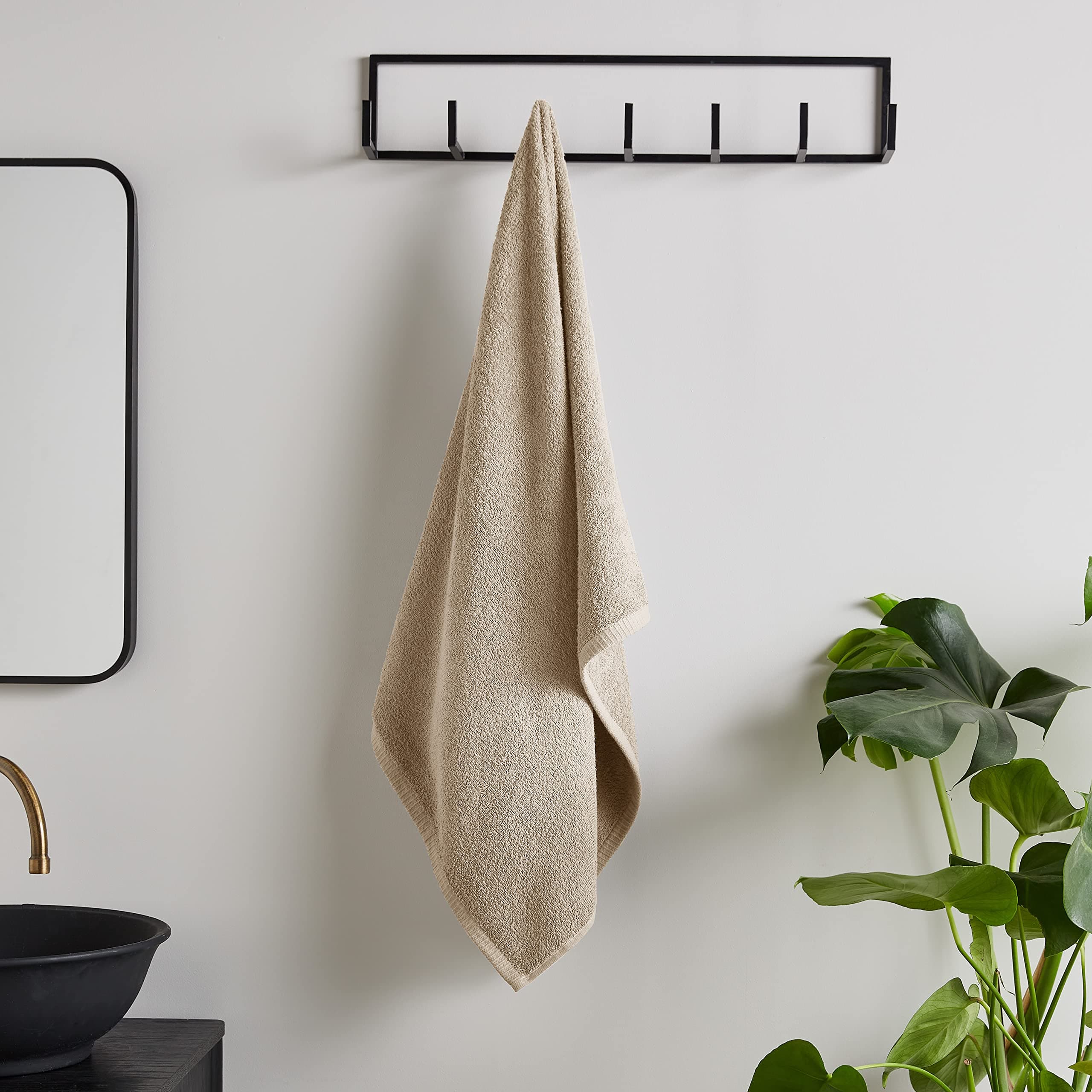 Quick Dry Cotton Bath Towel Natural