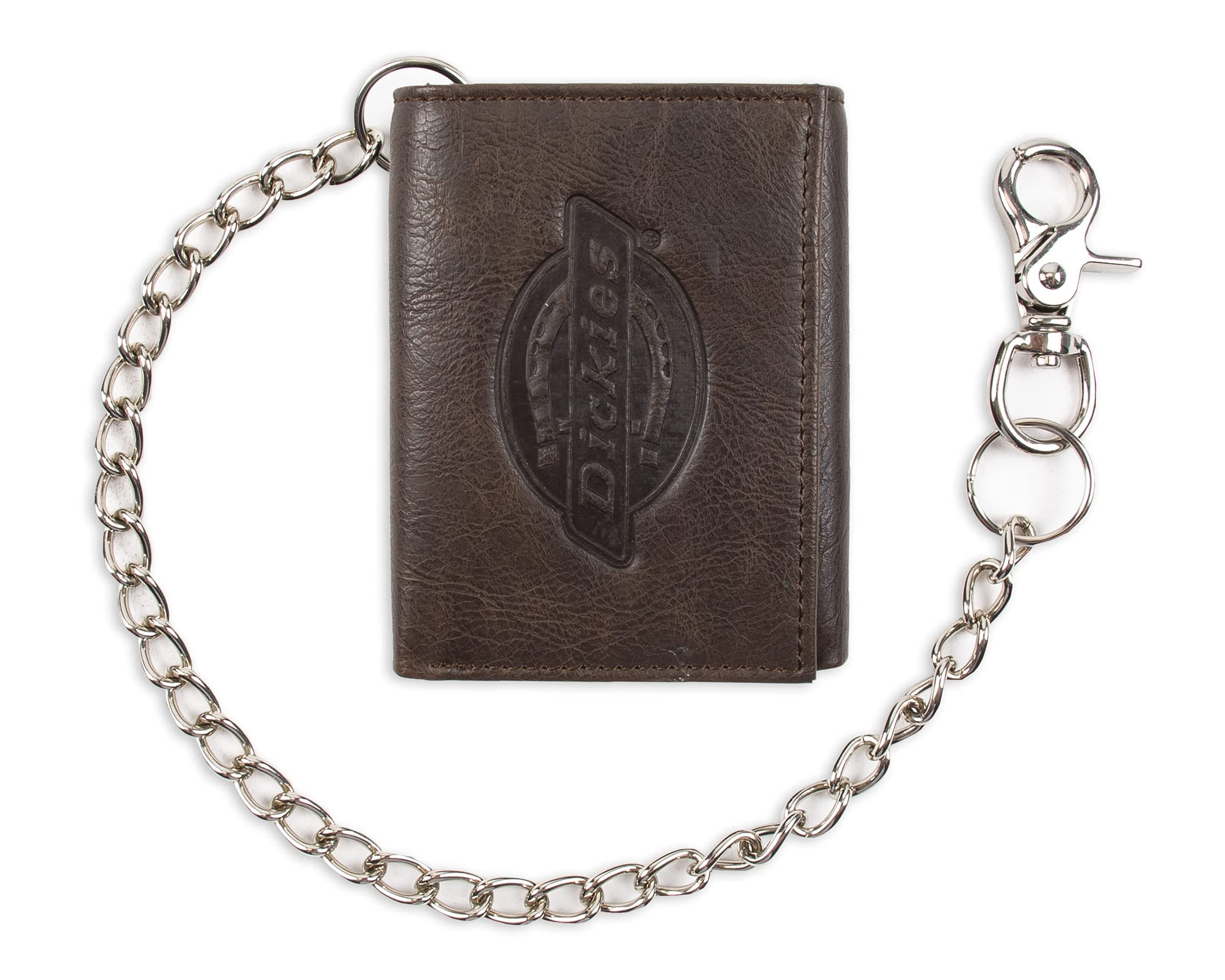 Dickies Men's Leather Trifold Wallet