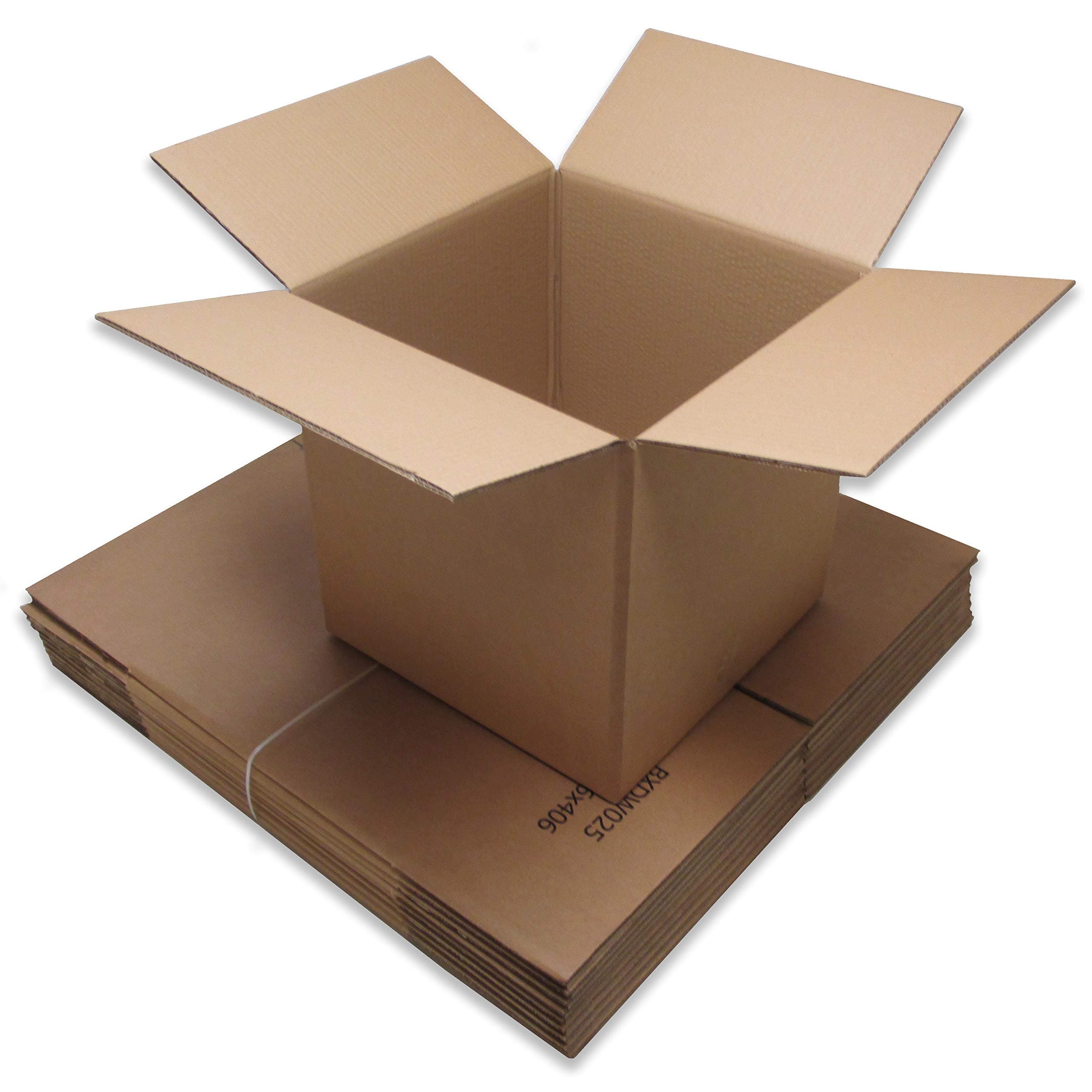 W.E. Roberts Pack of 10 Strong Cubed Packing Storage Cartons - Double Wall Corrugated Cardboard Boxes - 16” x 16” x 16"/406mm x 406mm x 406mm