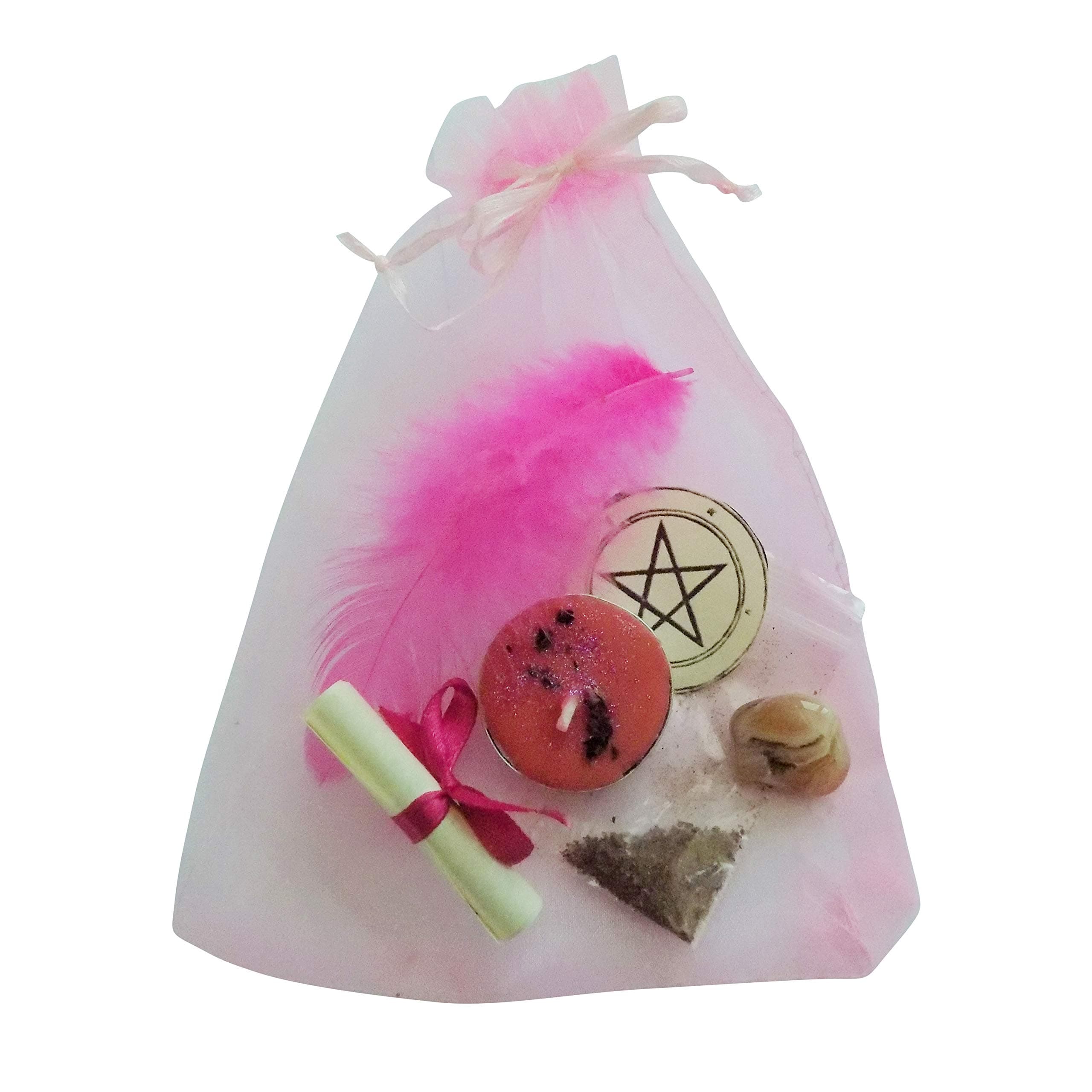 Love Spell Ritual Magic Kit Witchcraft Wicca Pagan with Handmade Candle