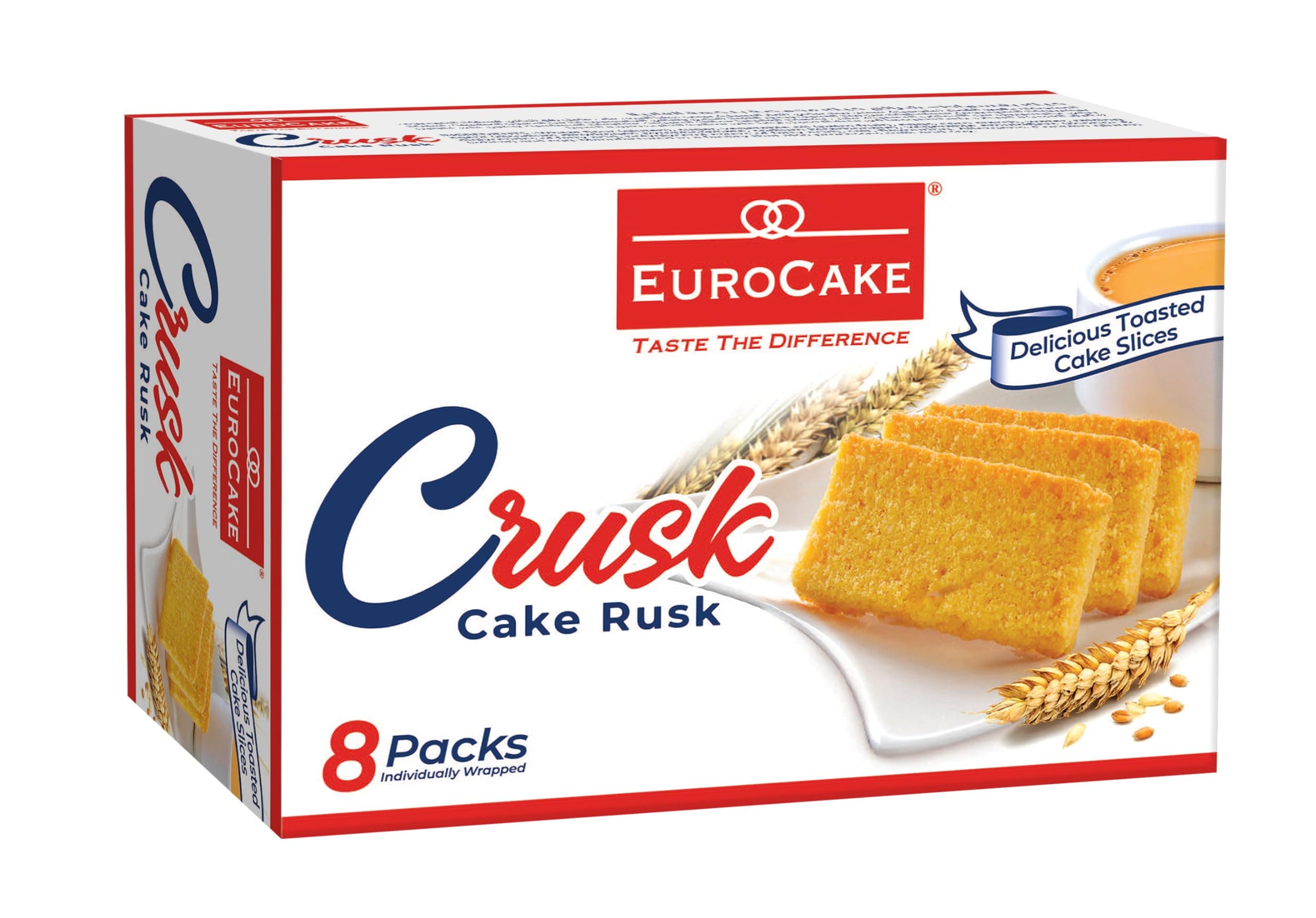 Eurocake Cake Rusk 8-pack Box 176g