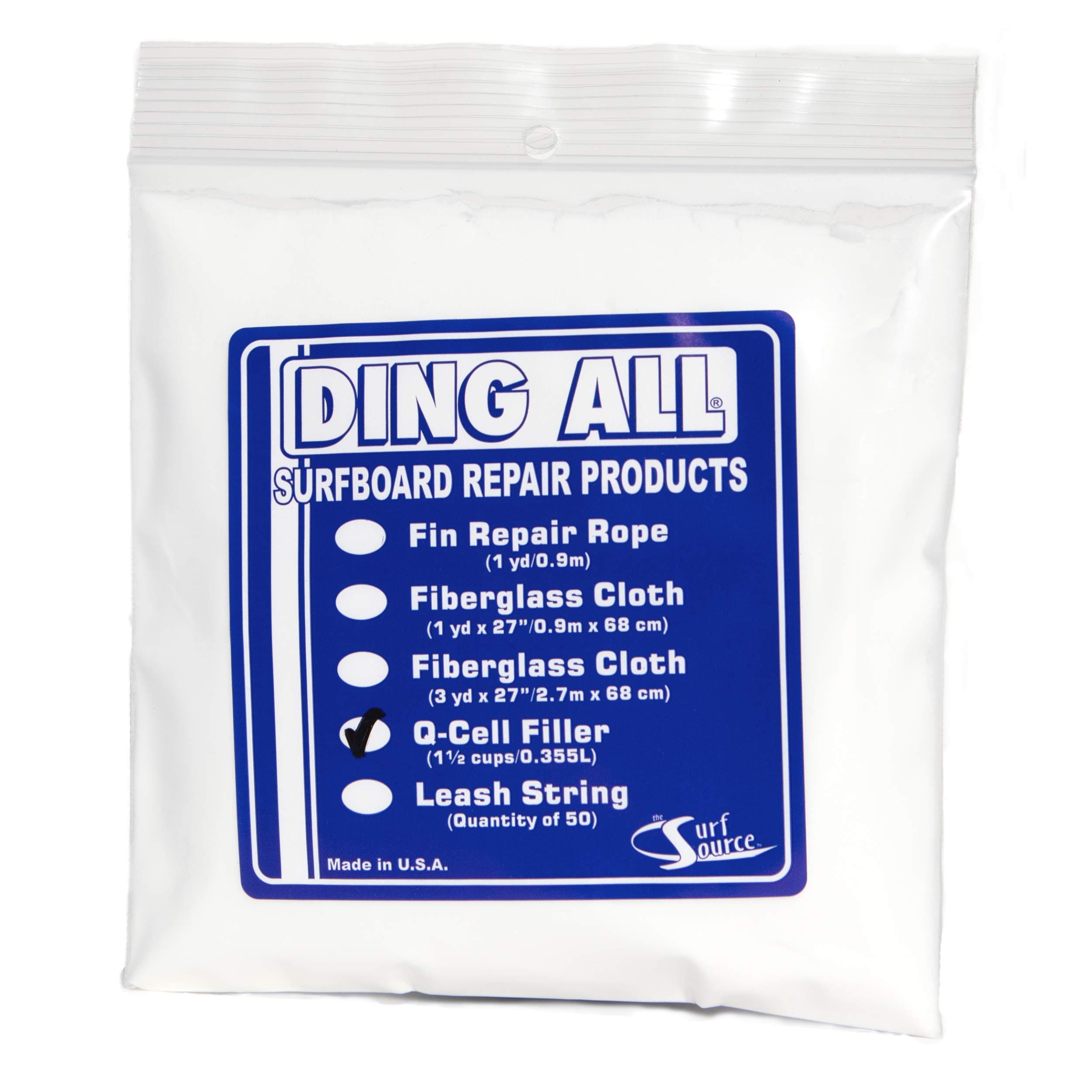 Ding All Q-Cell Filler- 2 oz. bag