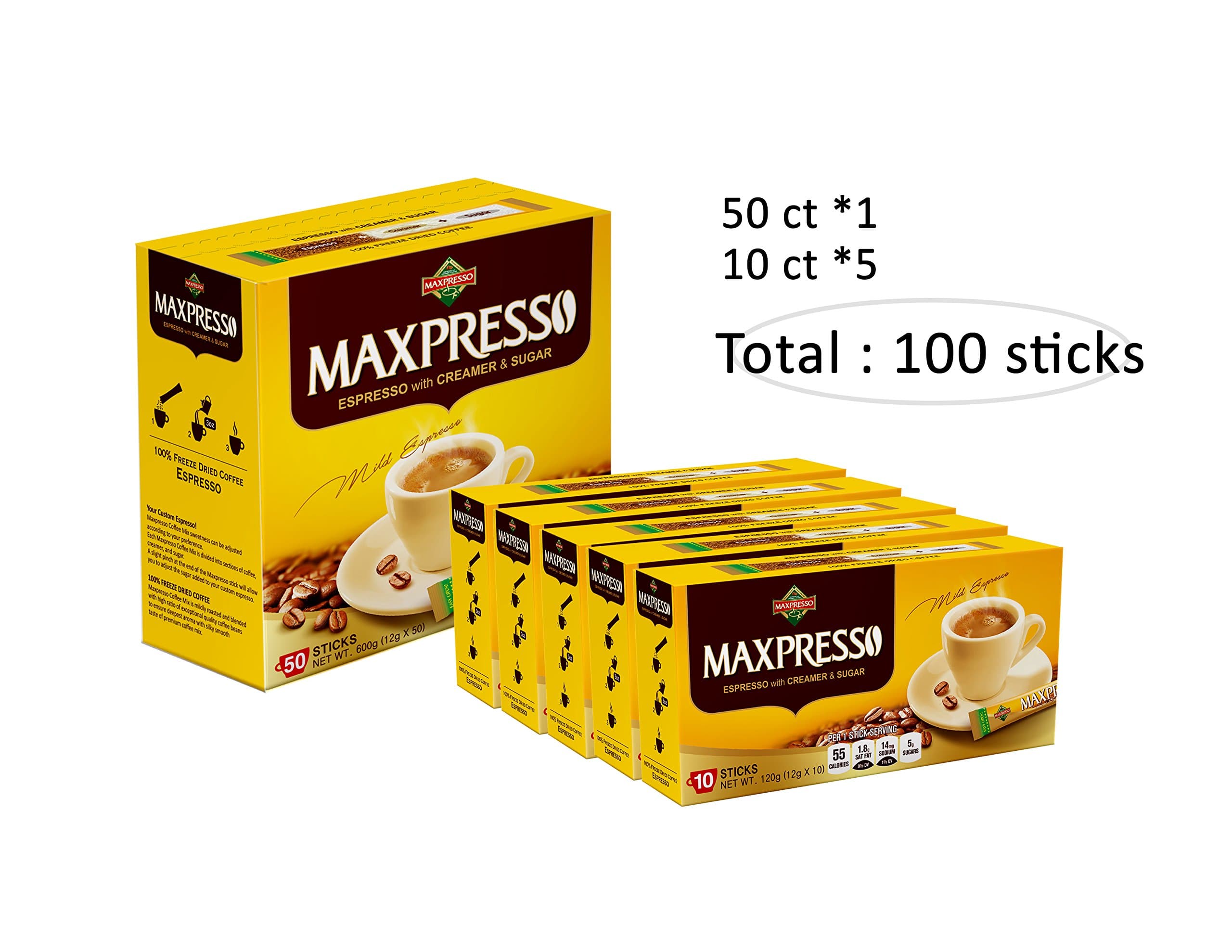MAXPRESSO 50 Packets 600g (12g x50)