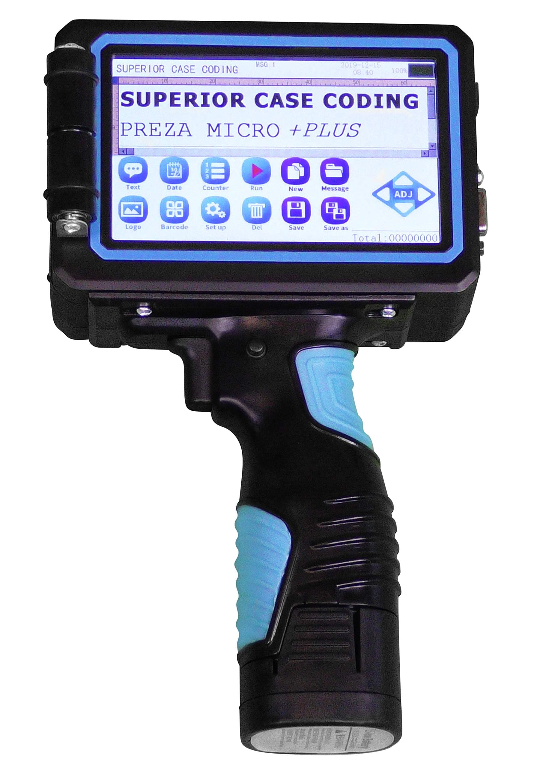 MICRO + PLUS SBK Portable Handheld Inkjet Printer, Inkjet Coder, Date Coding Machine, Handheld Date Coder