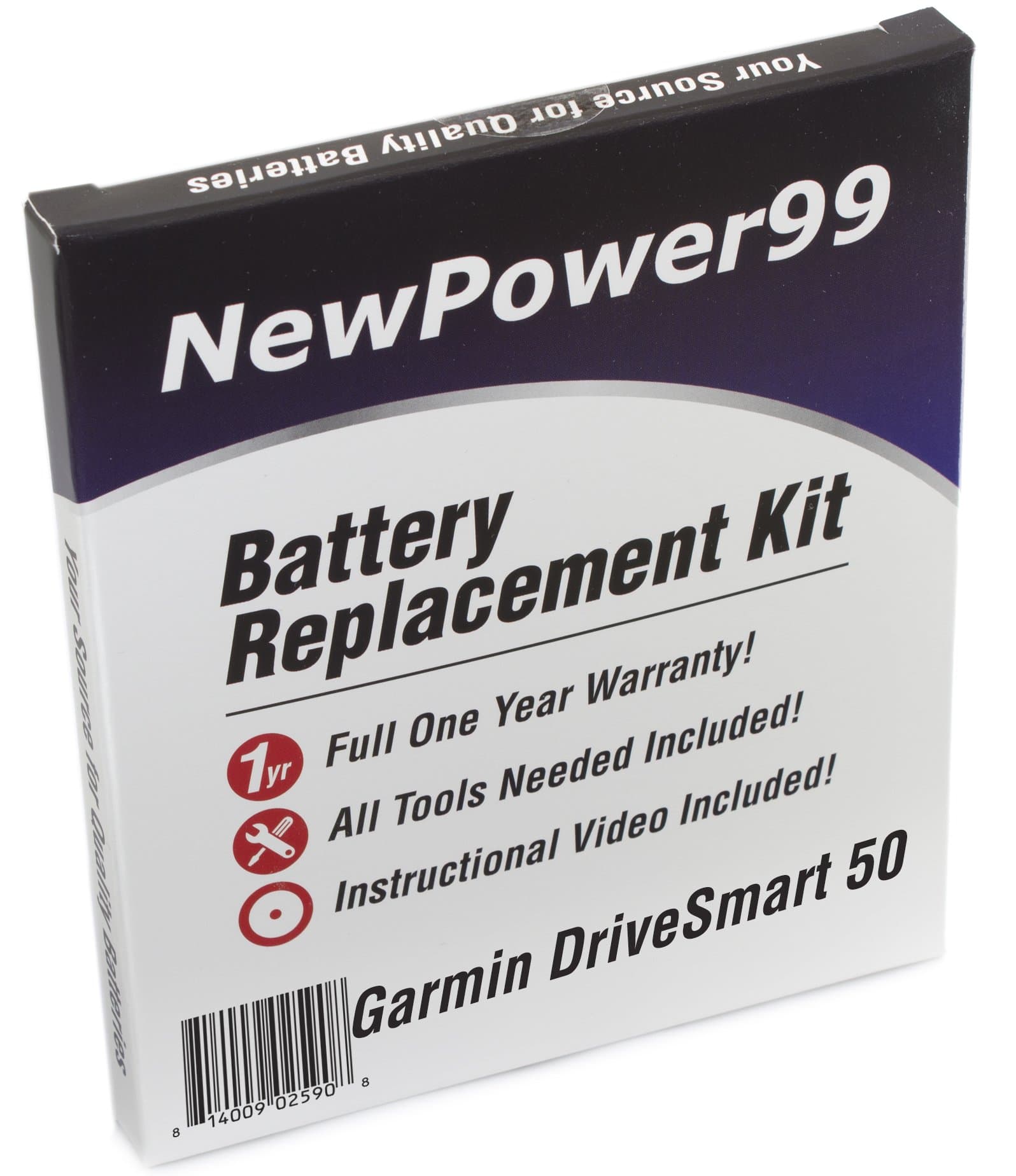 NewPower99 Battery Replacement Kit with Battery, Instructions and Tools compatible with Garmin DriveSmart 50 Series (DriveSmart 50, 50LM, 50LMT, 50 LMTHD, 50 LMT-D)