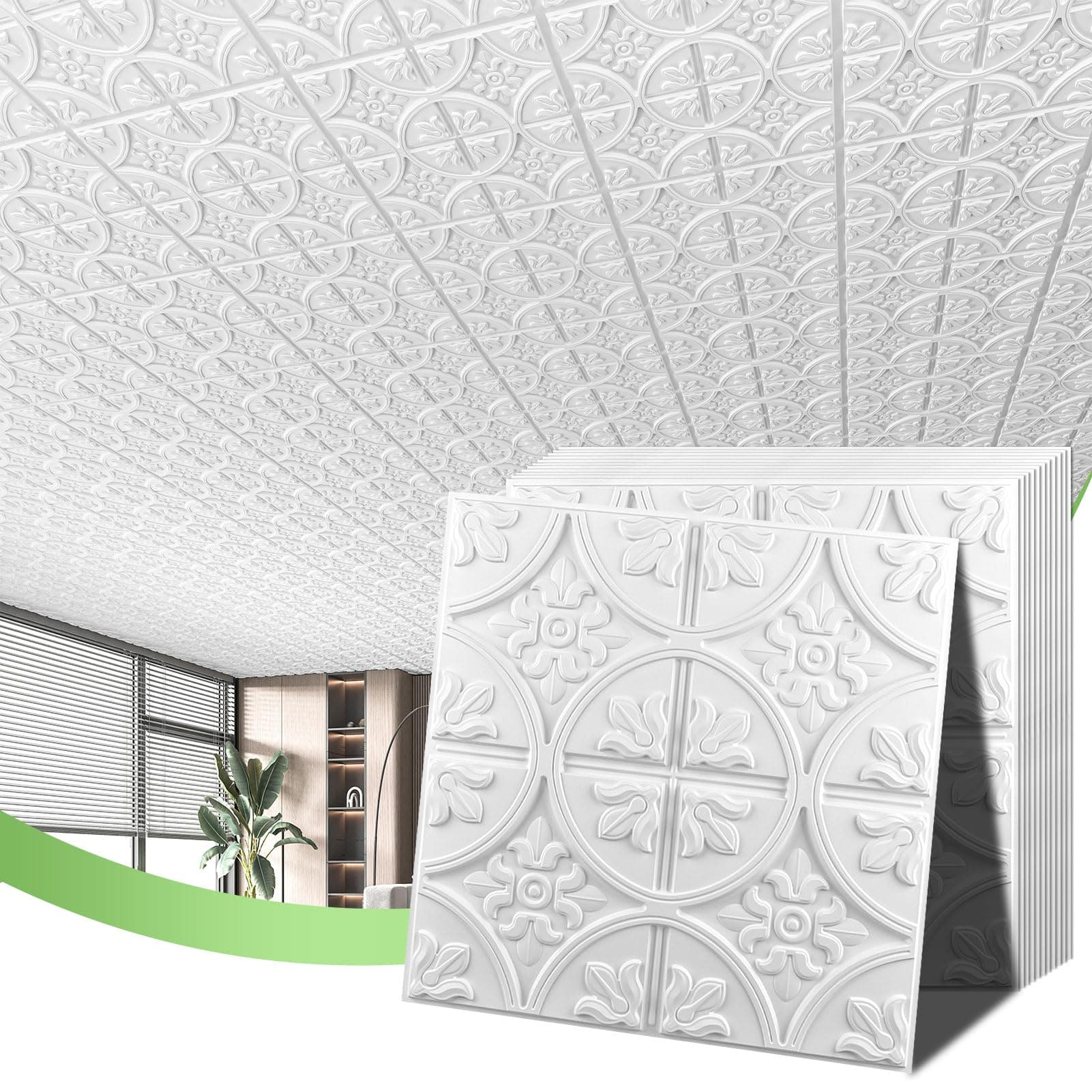 PVC Ceiling Tile White
