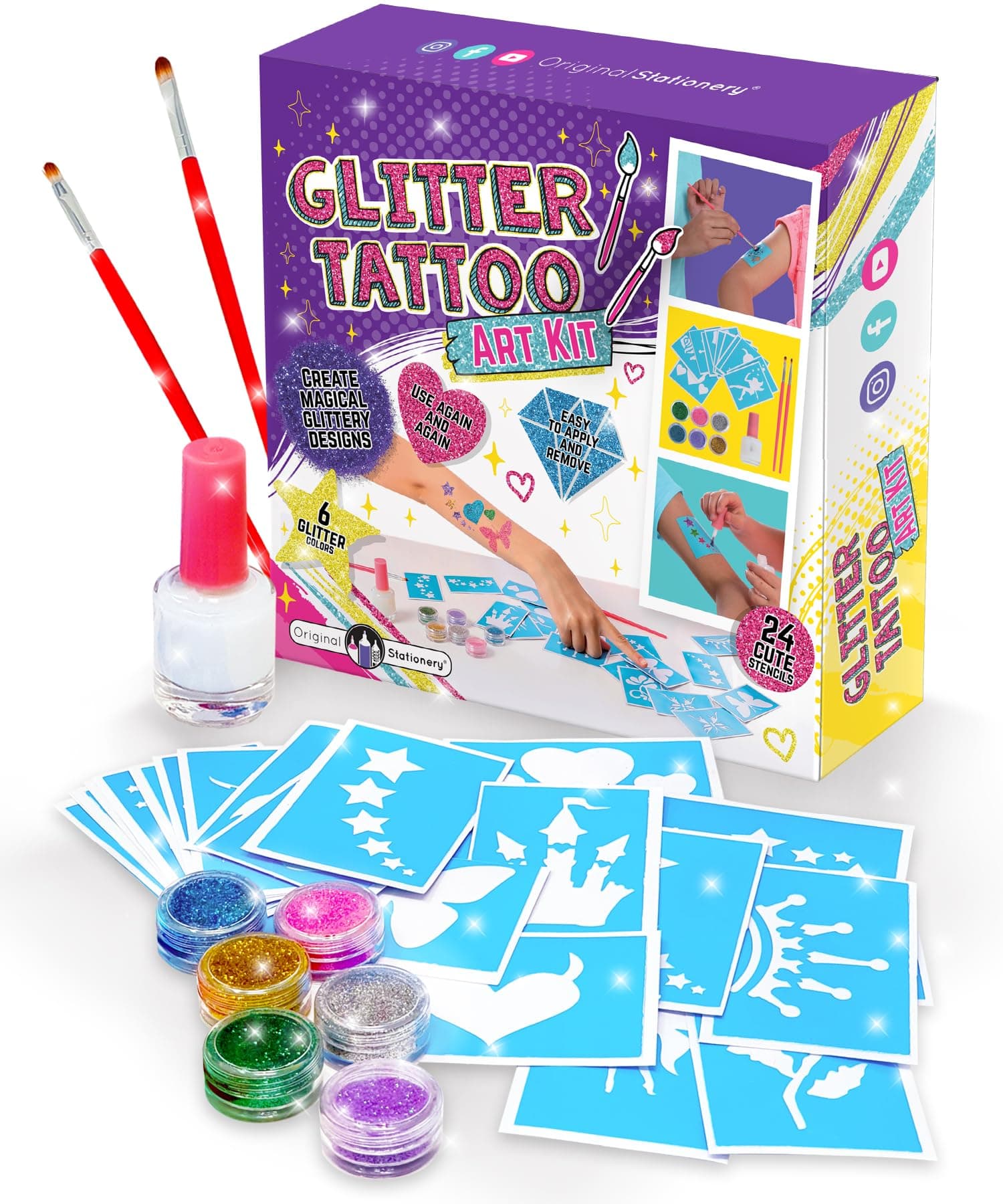 Glitter Tattoo Art Kit
