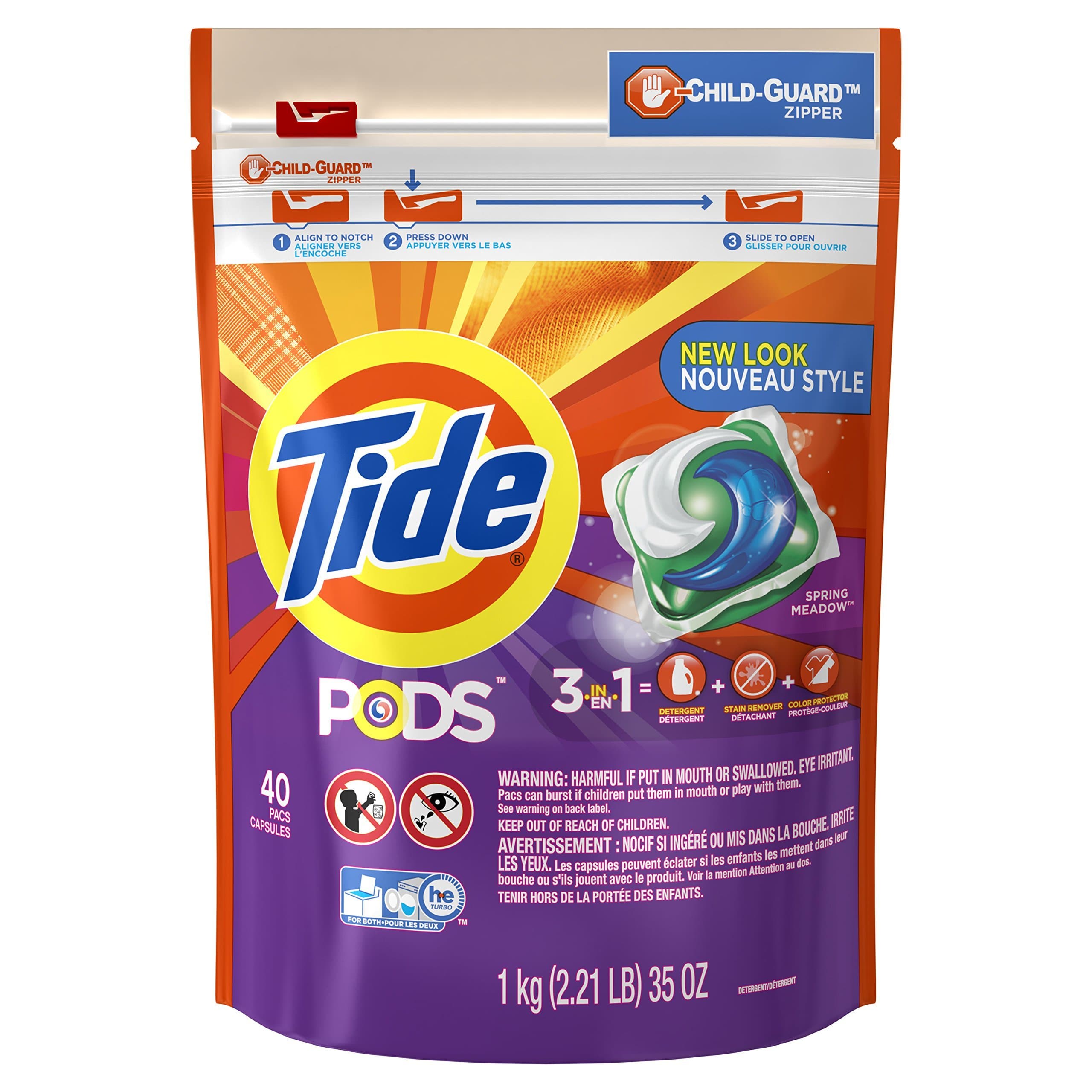 PODS HE Laundry Detergent - Spring Meadow - 40 ct by Tide