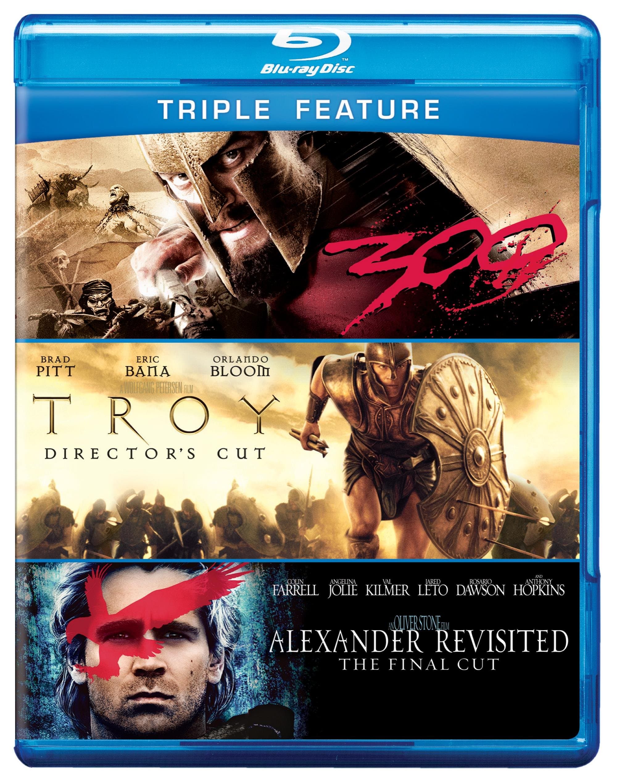Alexander Revisited / Troy / 300 (Triple-Feature)