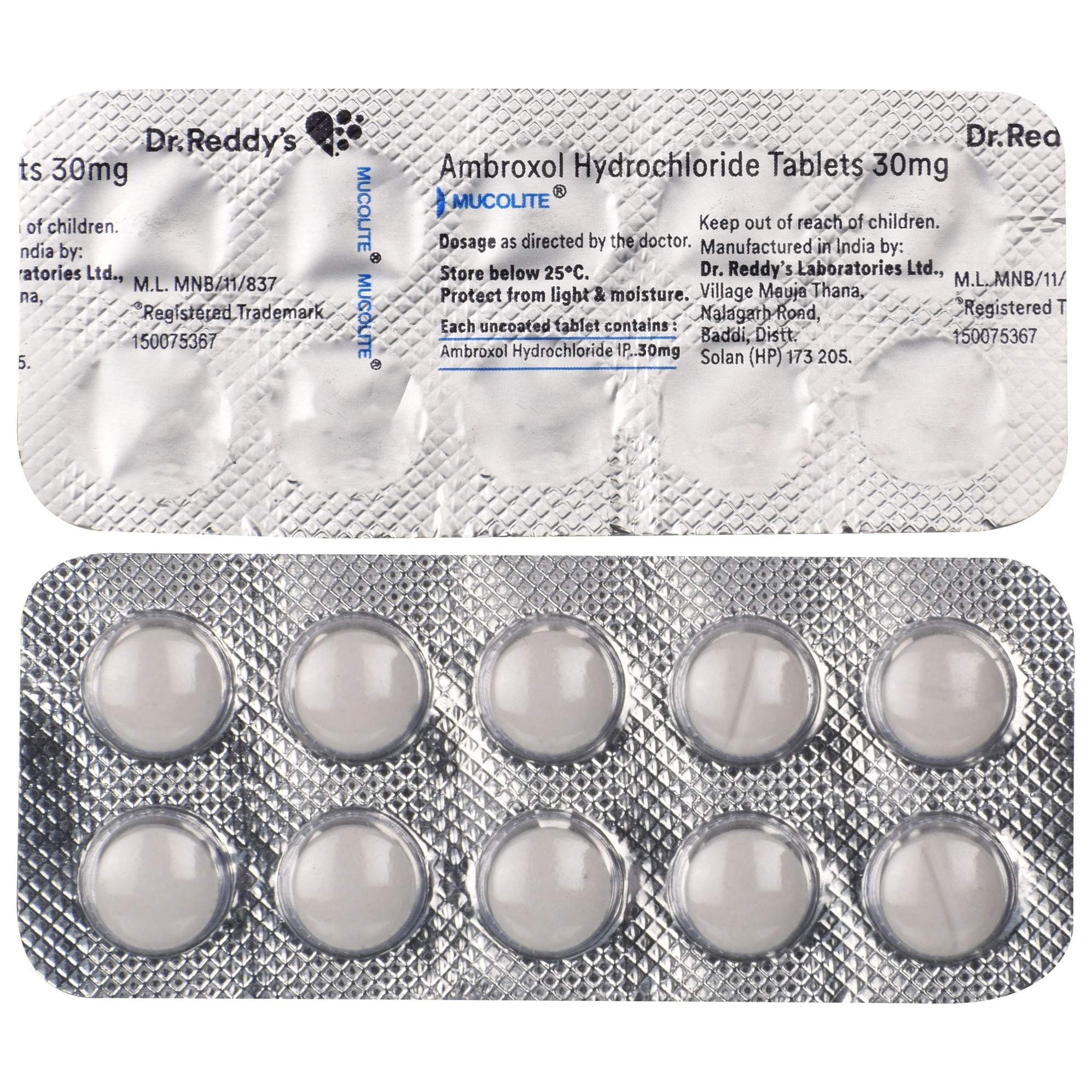 Mucolite - Strip of 10 Tablets