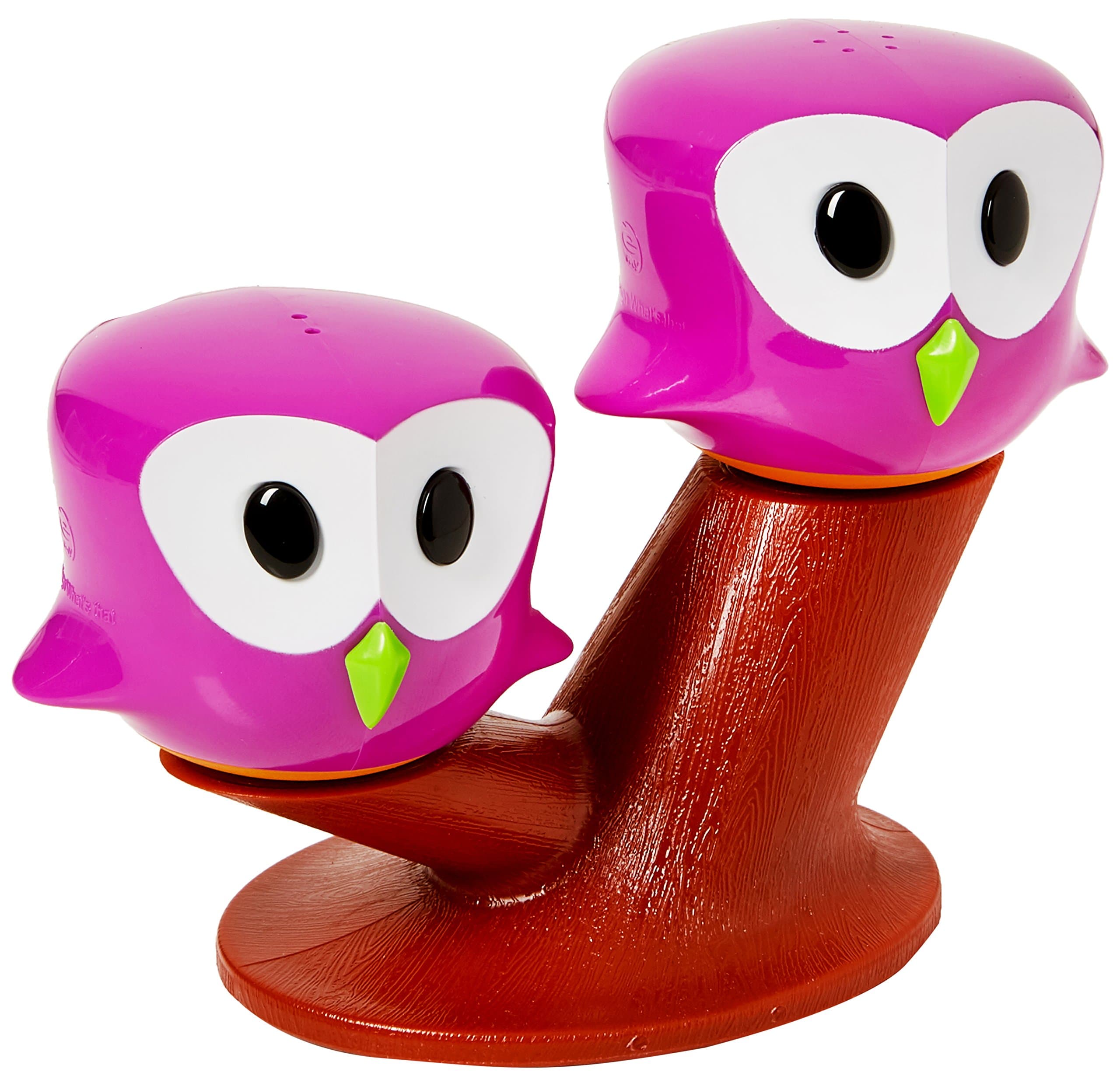 EMY e-my SALT-PEPPER SHAKER SET Pic and Nic, Porcelain, Purple