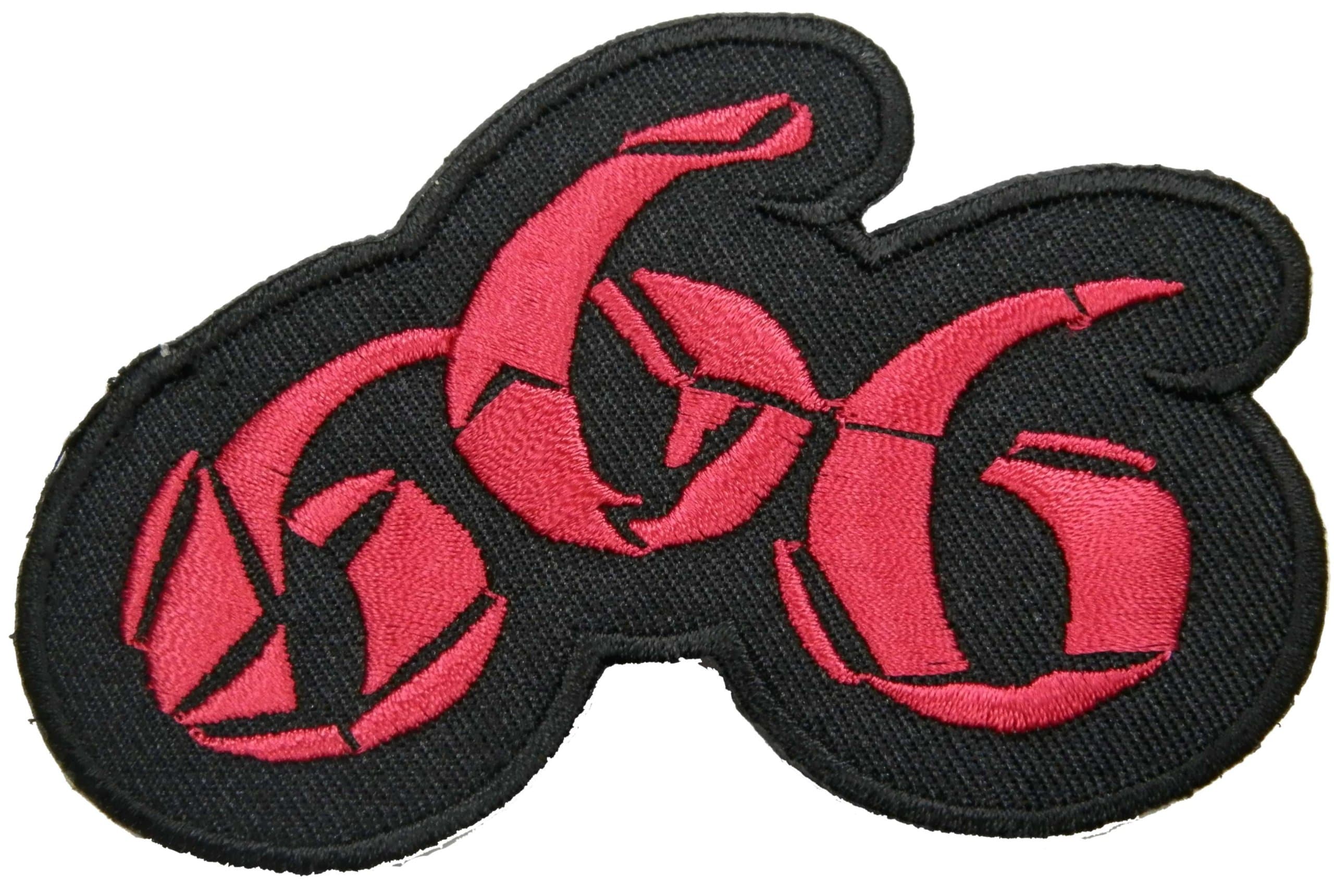 666 Satan Devil Name Tag Novelty Embroidered Iron on Badge Applique Patch, By Sugar99shop