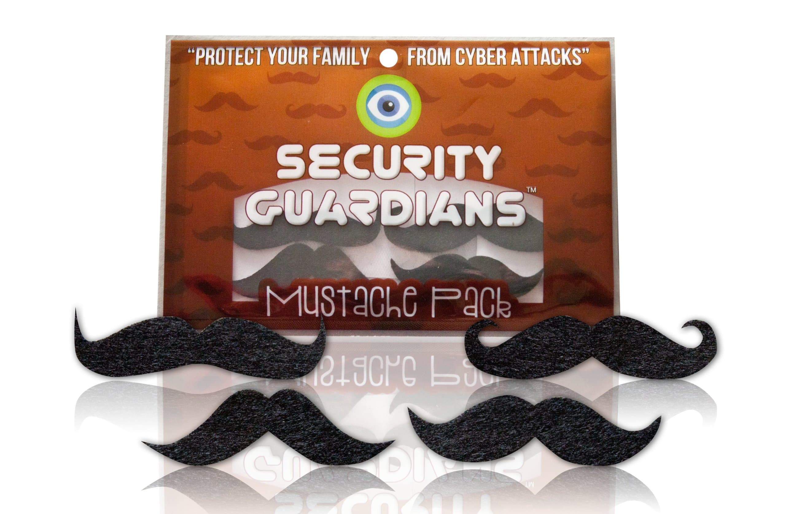 Webcam Cover By Security Guardians Mustache Pack