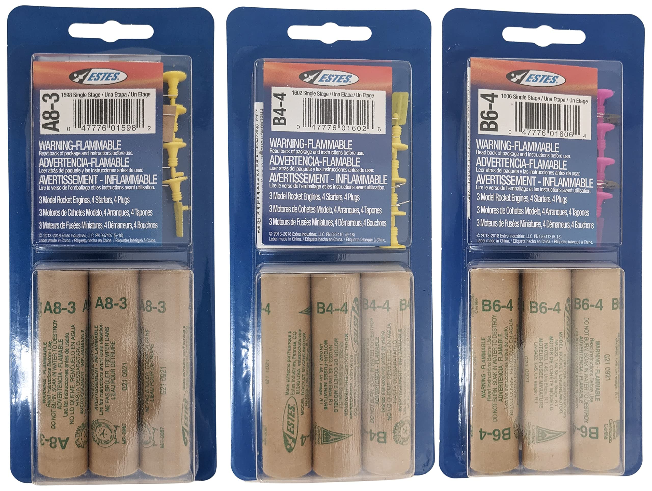 A8-3, B4-4, B6-4 Mini Bulk Pack - Includes a Total of 9 Engines