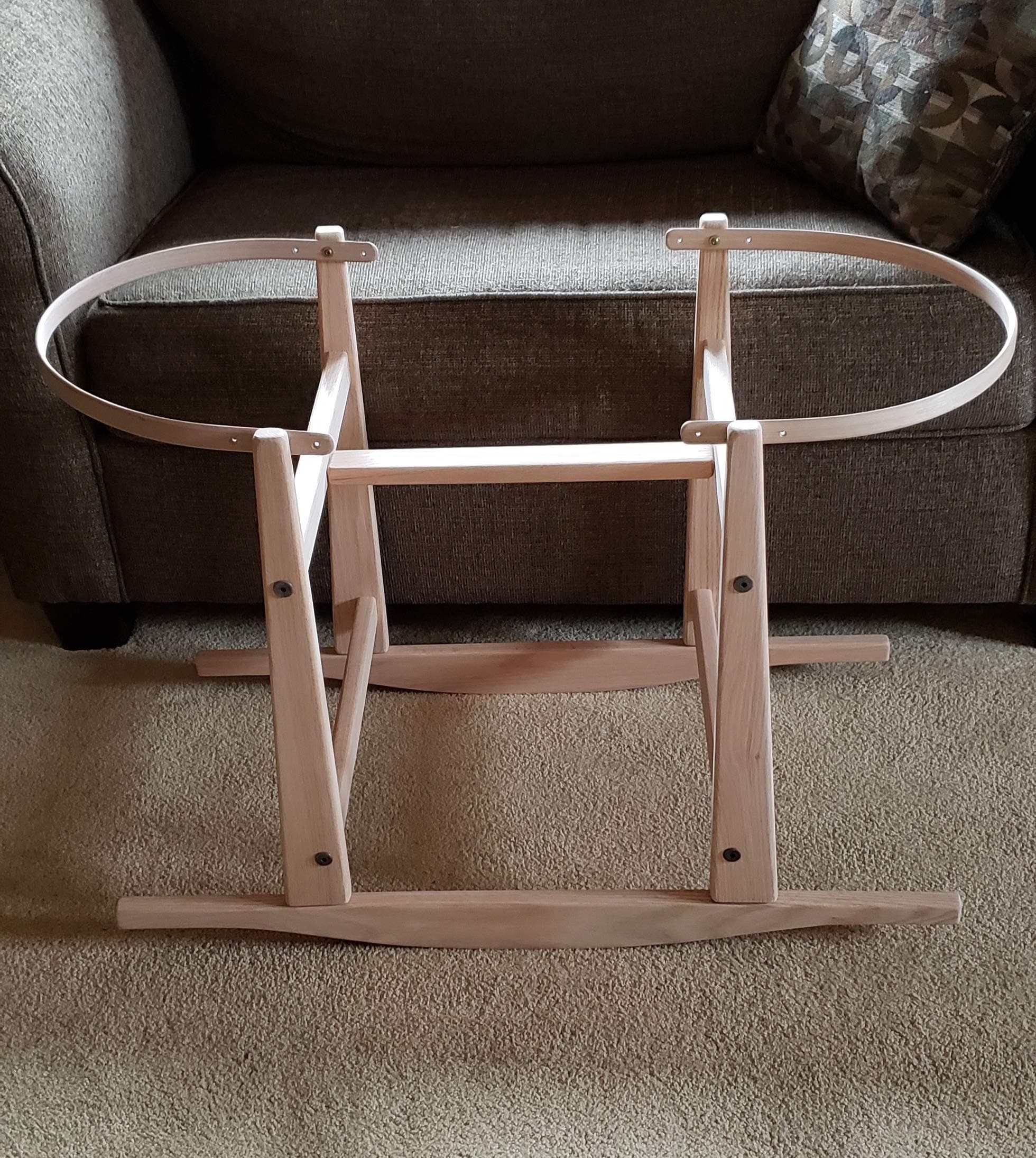 Moses Basket Rocking Stand in Natural