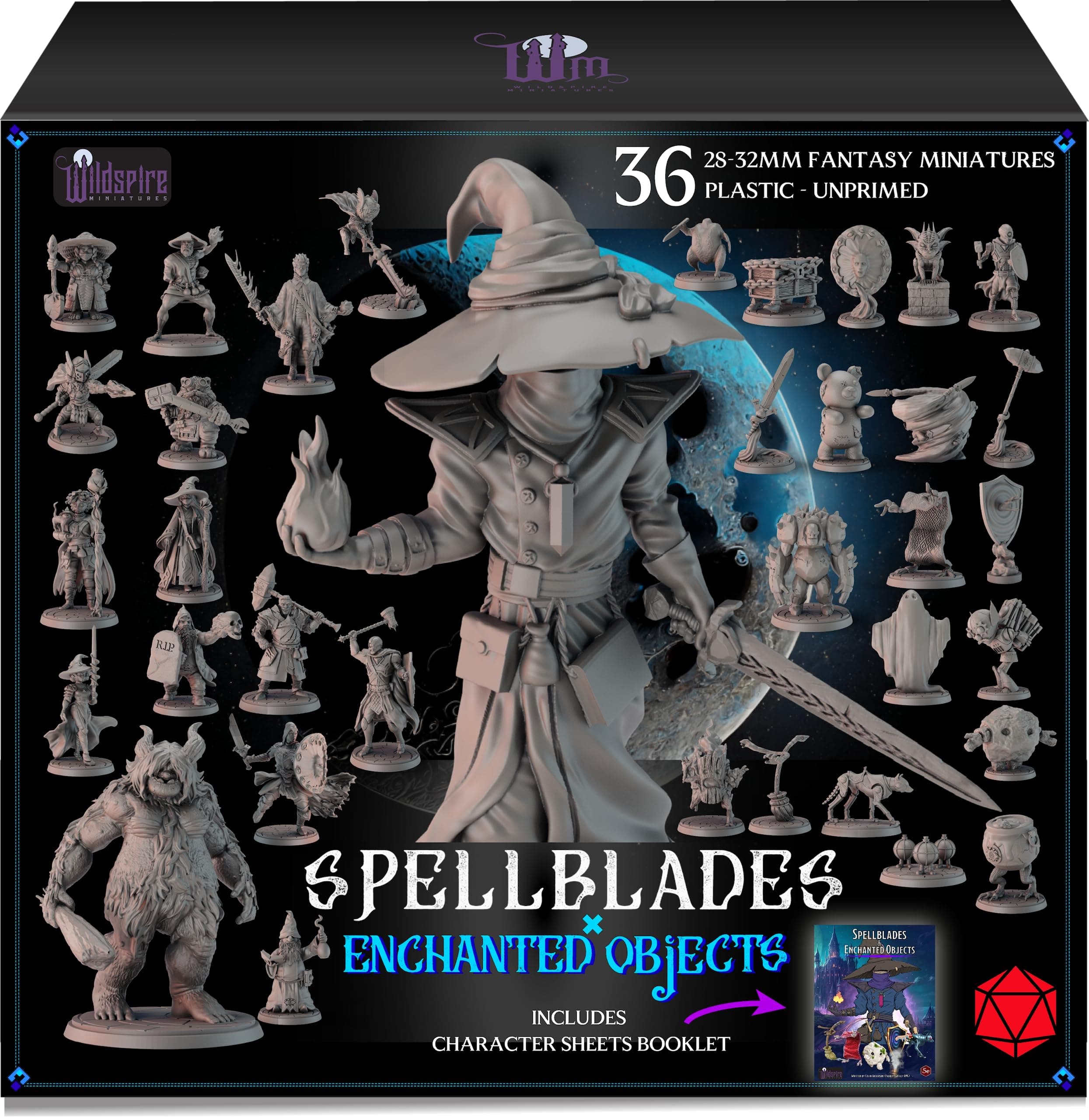 Wildspire Spellblades & Enchanted Objects for DND Miniatures 28mm-32mm Player-Characters, NPC Bulk D&D Minis Unpainted Dungeons & Dragons Figures Accessories for Fantasy Tabletop RPG DND Pathfinder