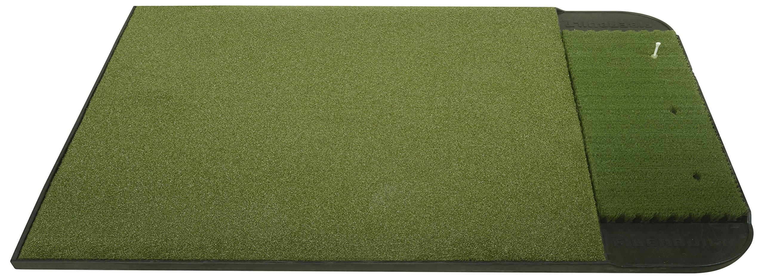 Fiberbuilt 5’ x 4’ Single Sided (left or right) Golf Hitting Mat - Performance Turf Stance Mat with Fiberbuilt Grass