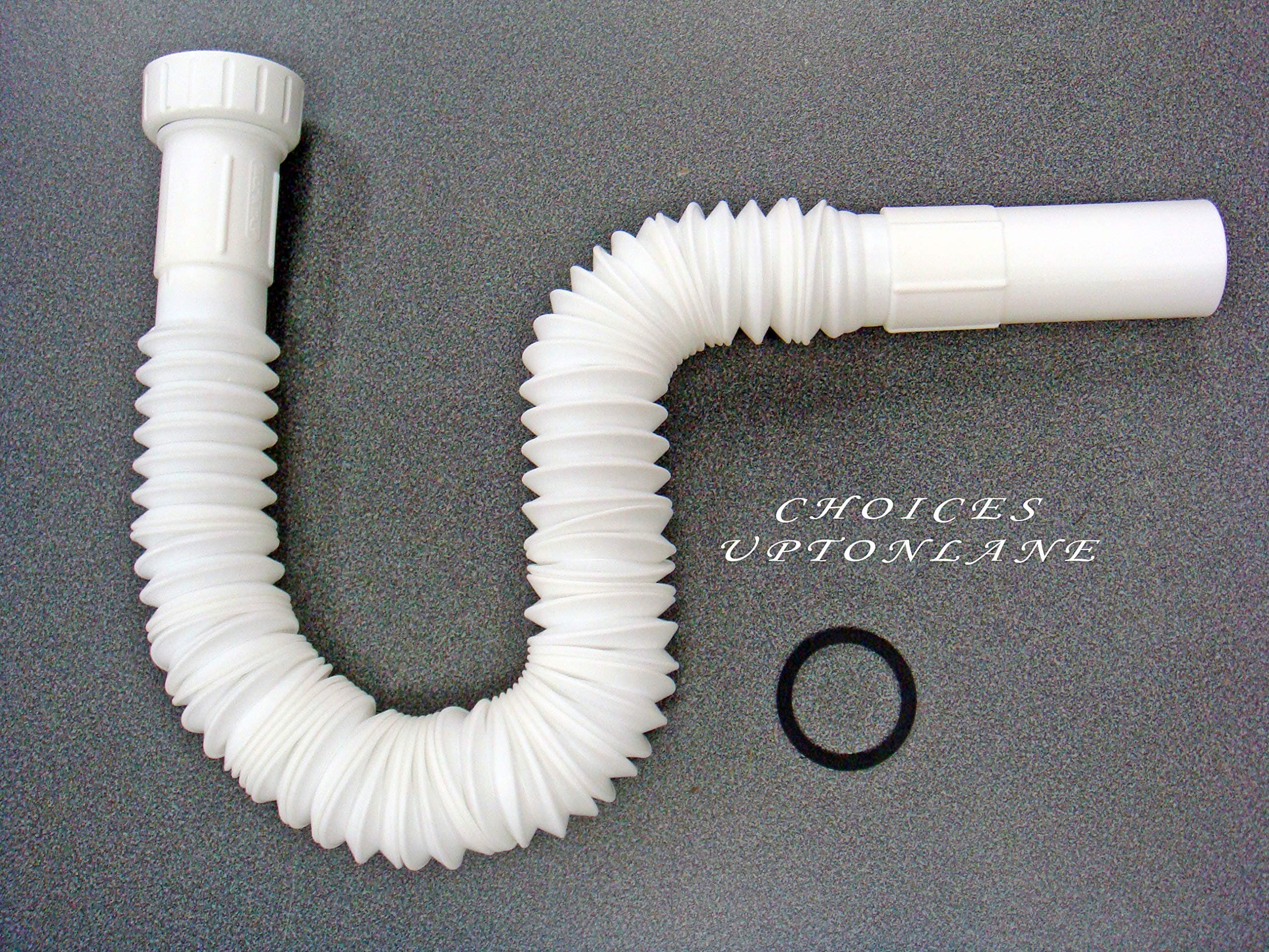 Flexible Waste Trap Plastic Pipe Connector For Basin Bath Or Kitchen Sink Waste (11/2" = 40Mm For Bath & Kitchen Sink)